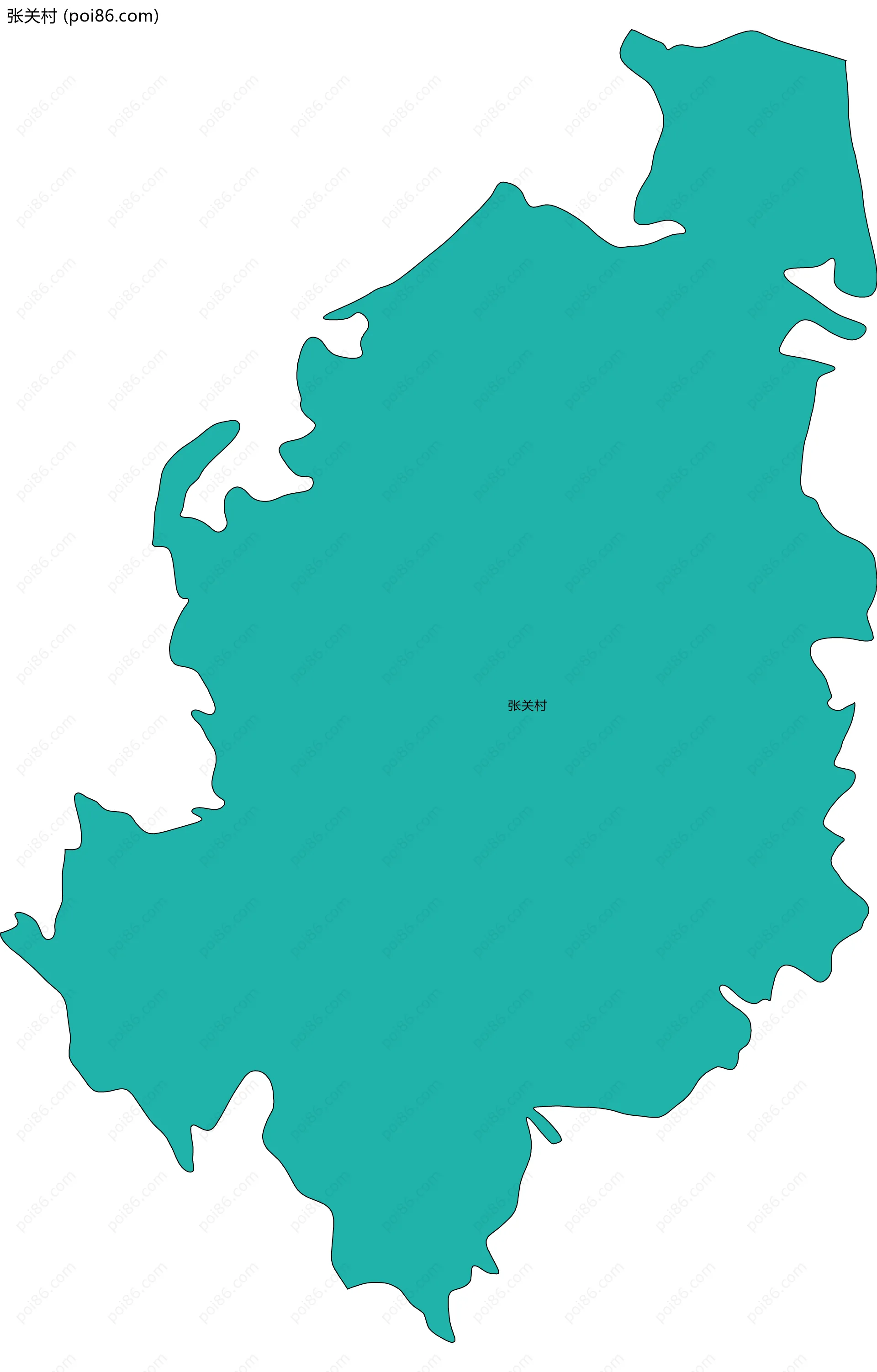 张关村边界地图