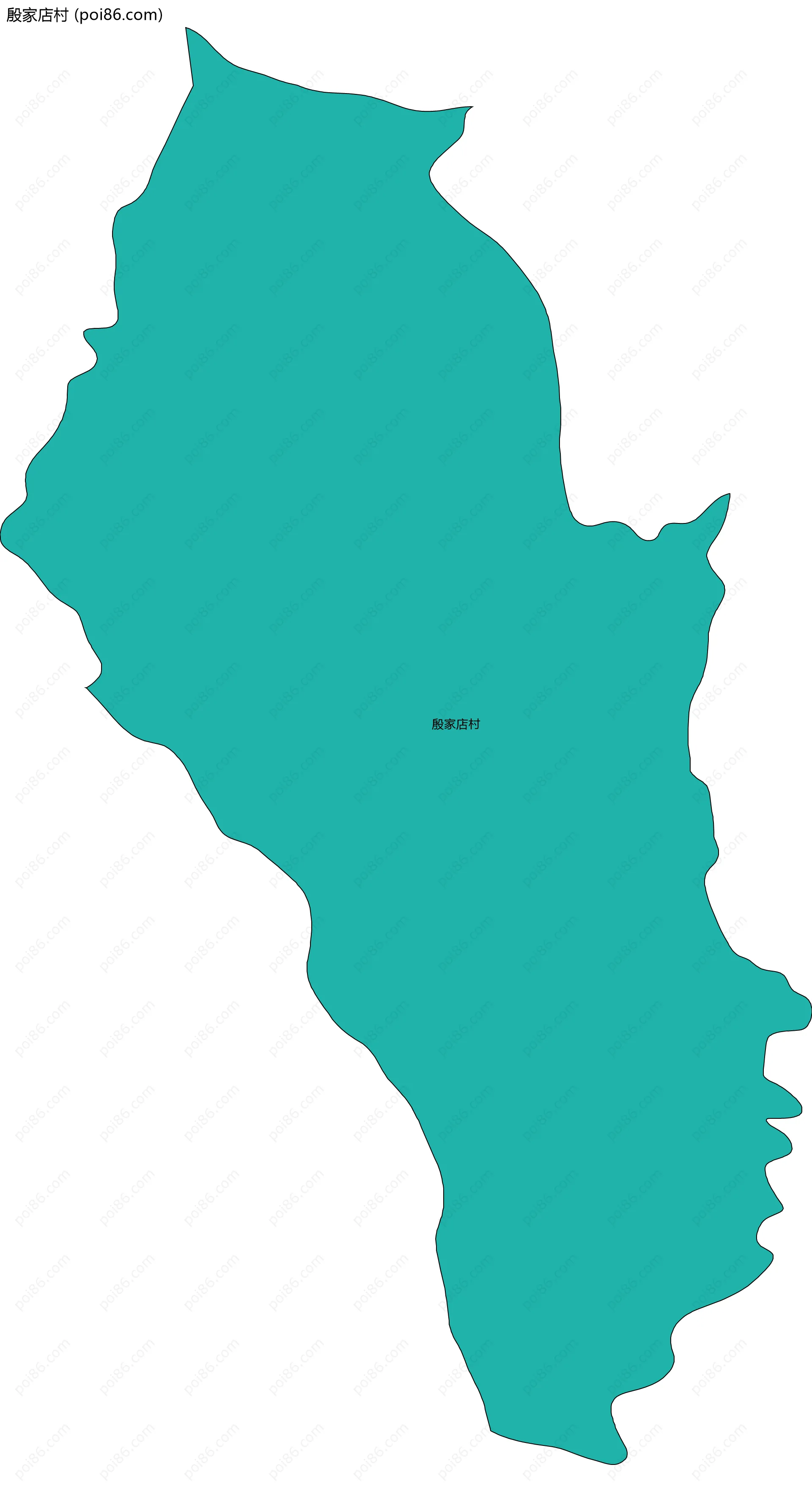 殷家店村边界地图