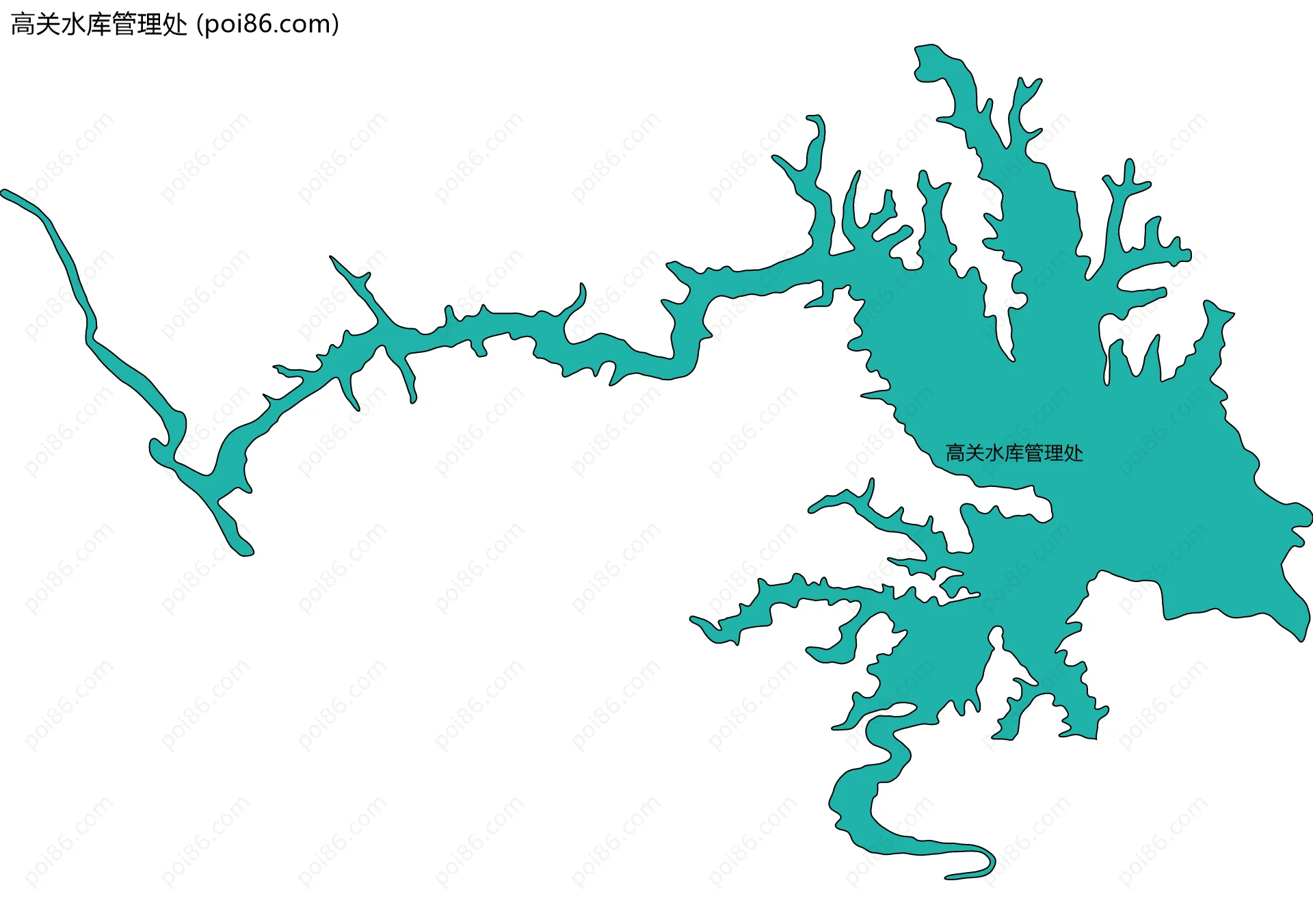 高关水库管理处边界地图