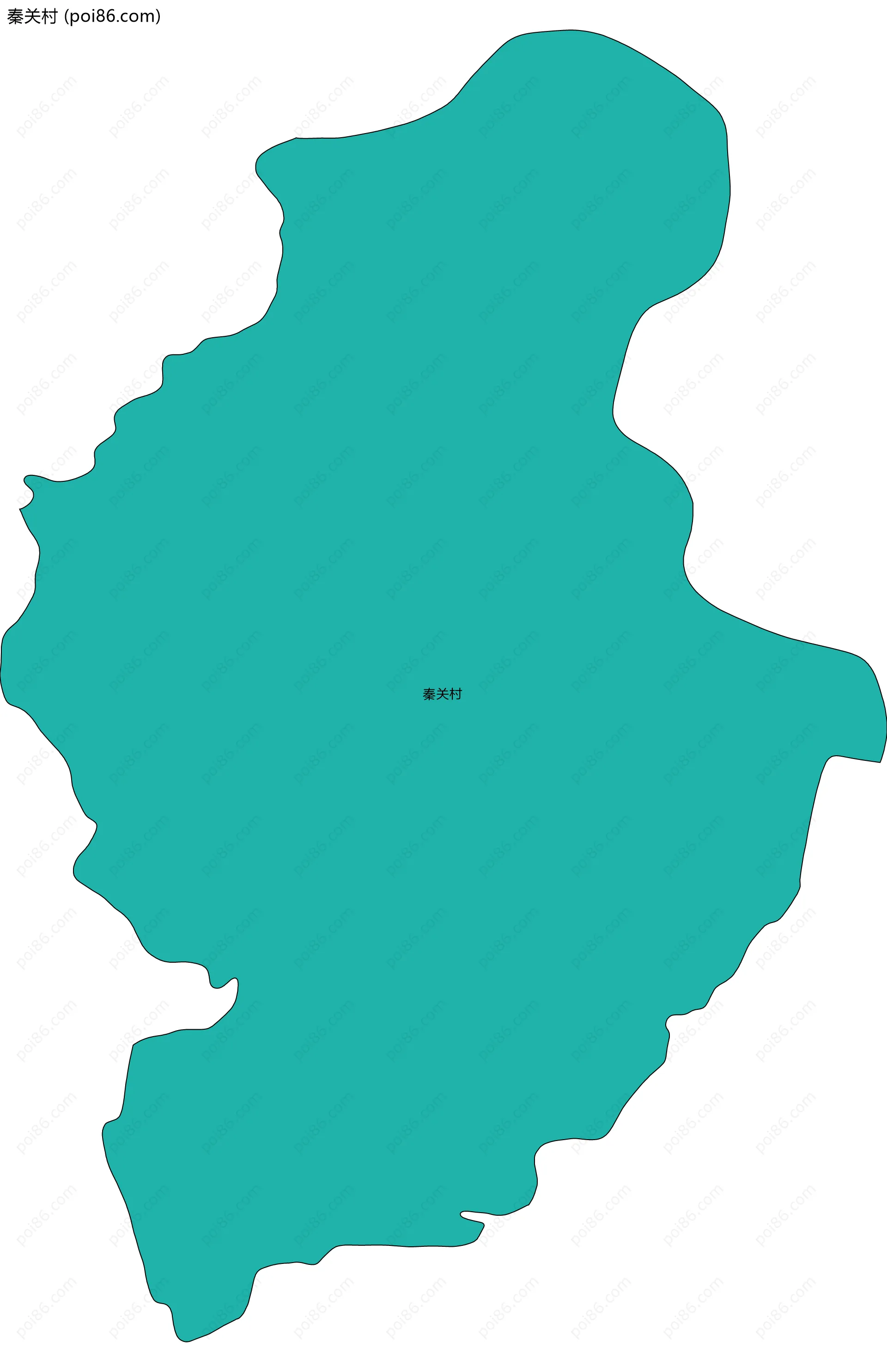 秦关村边界地图