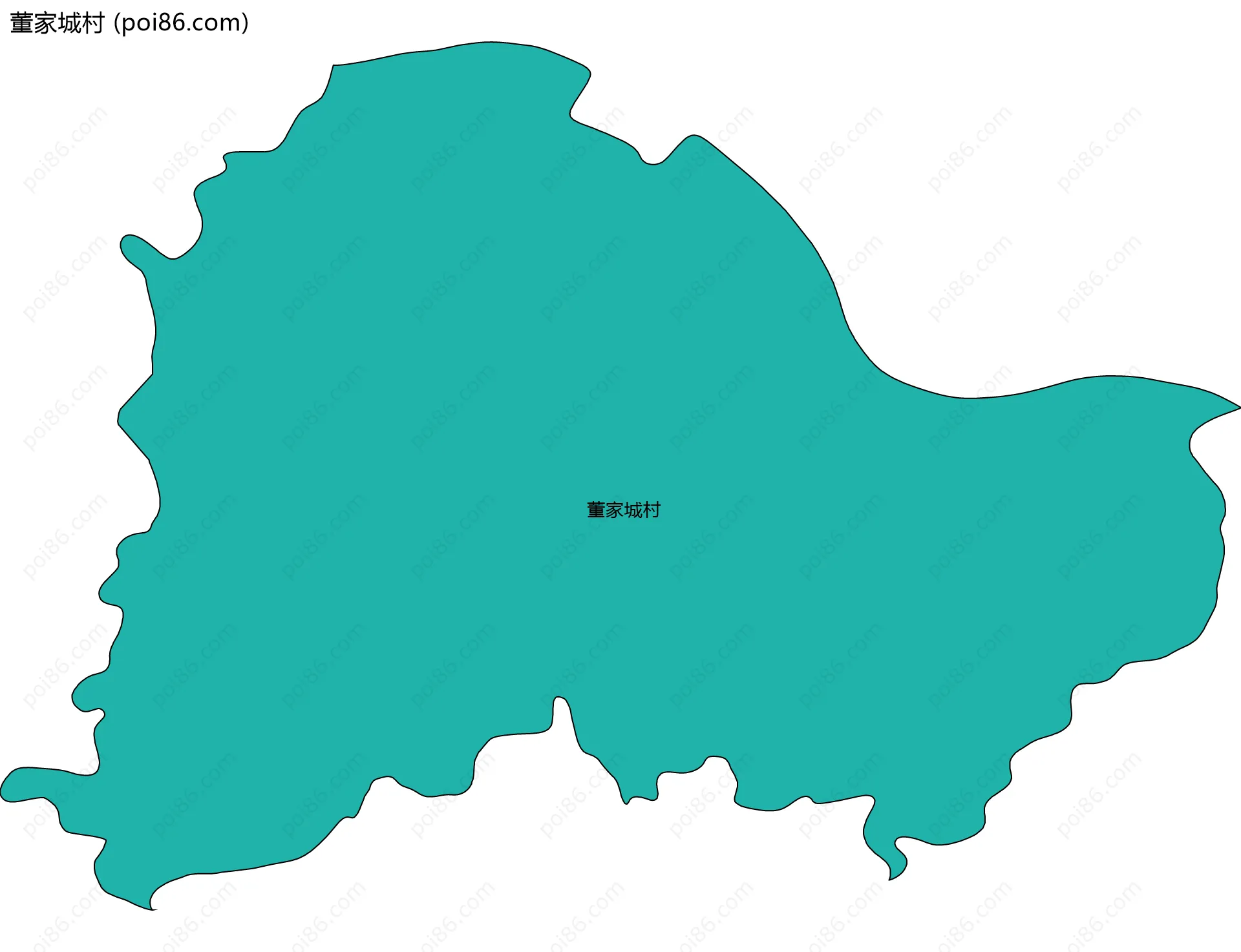 董家城村边界地图