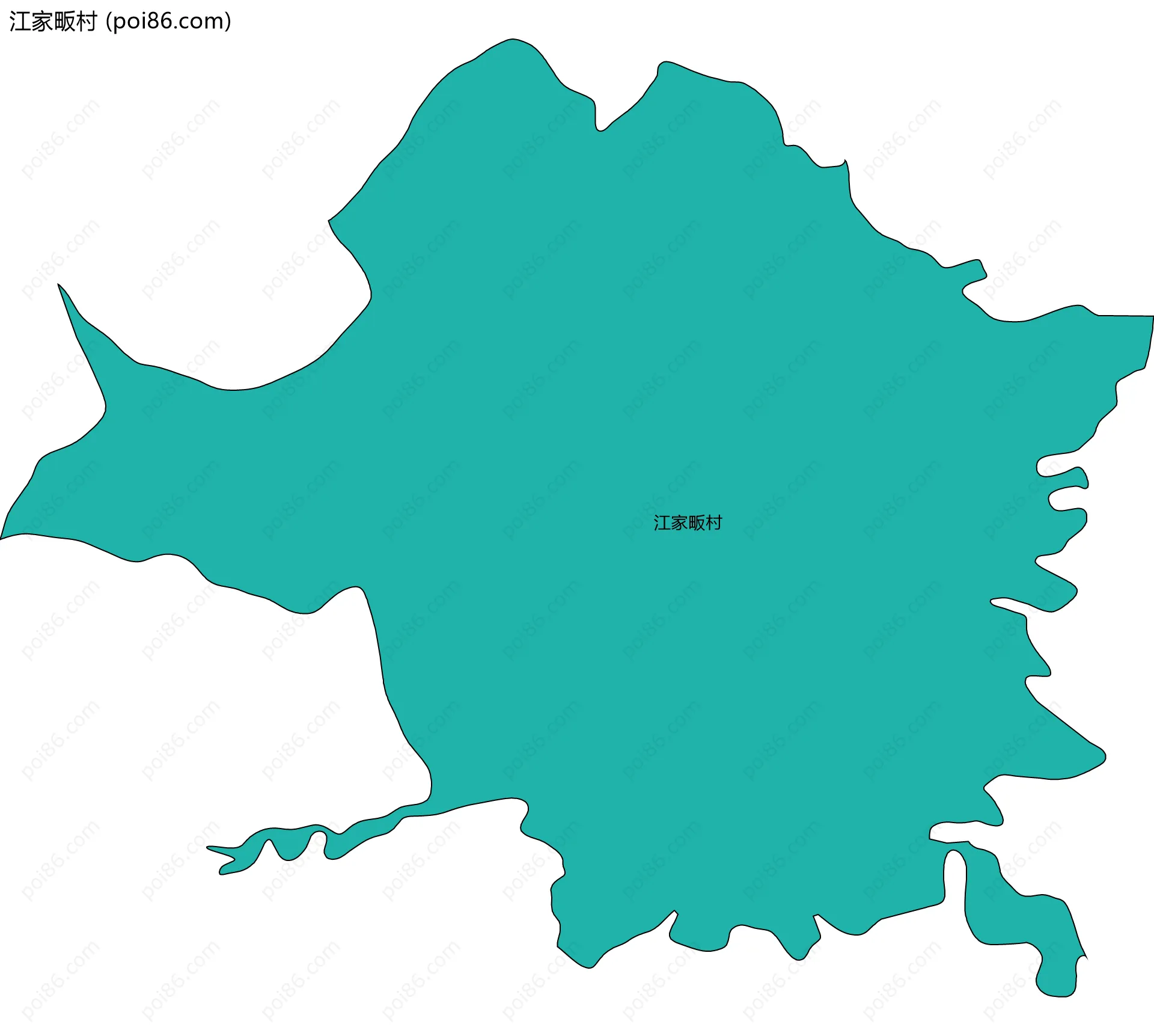 江家畈村边界地图