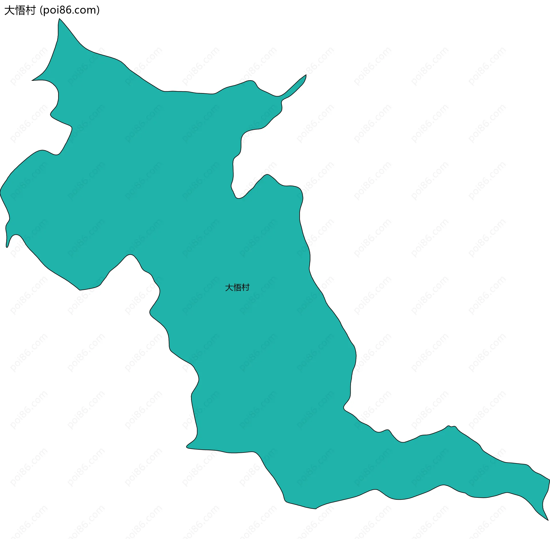 大悟村边界地图