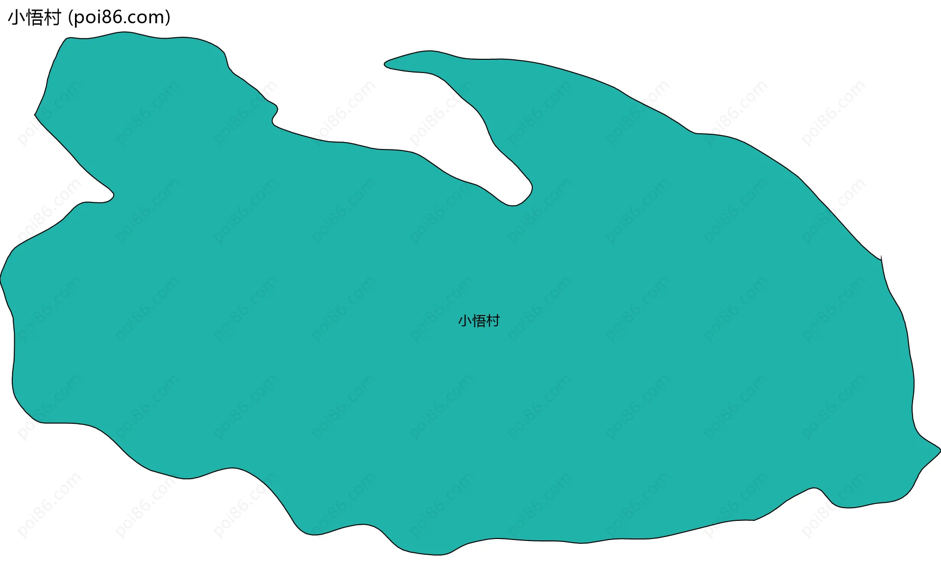 小悟村边界地图