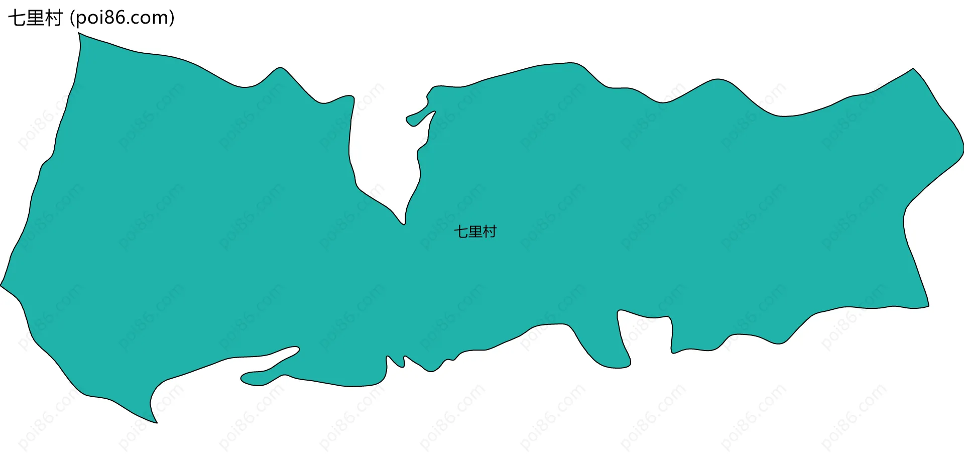 七里村边界地图