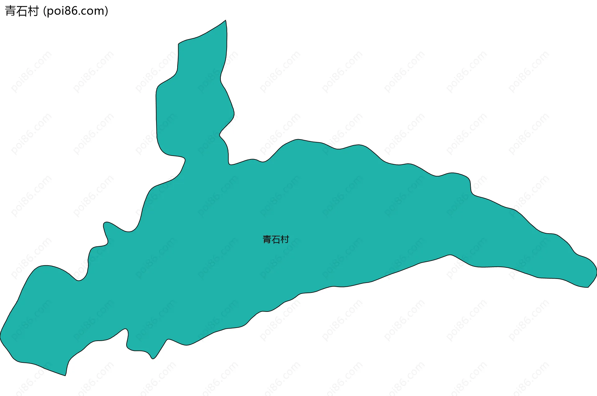 青石村边界地图