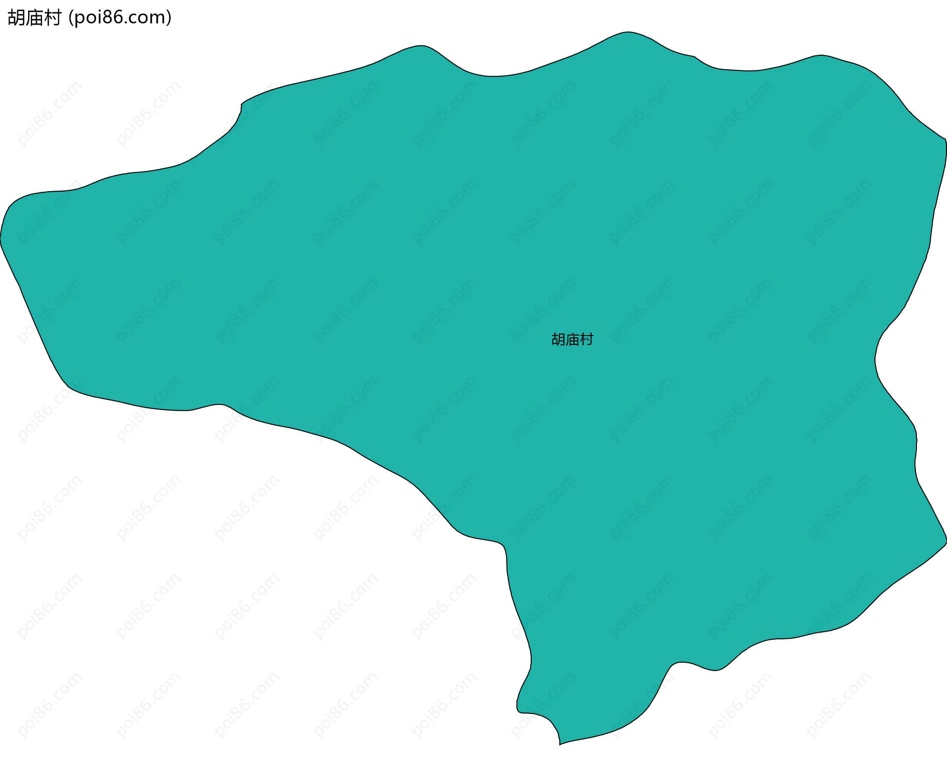 胡庙村边界地图