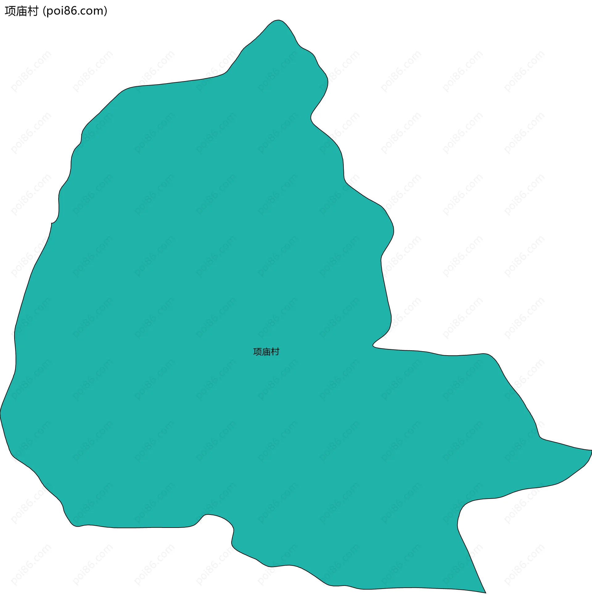 项庙村边界地图