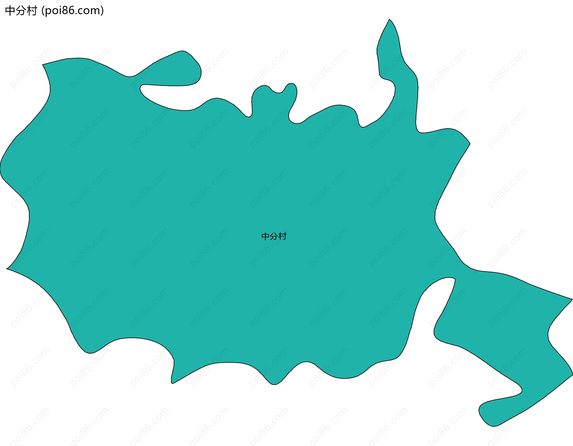 中分村边界地图
