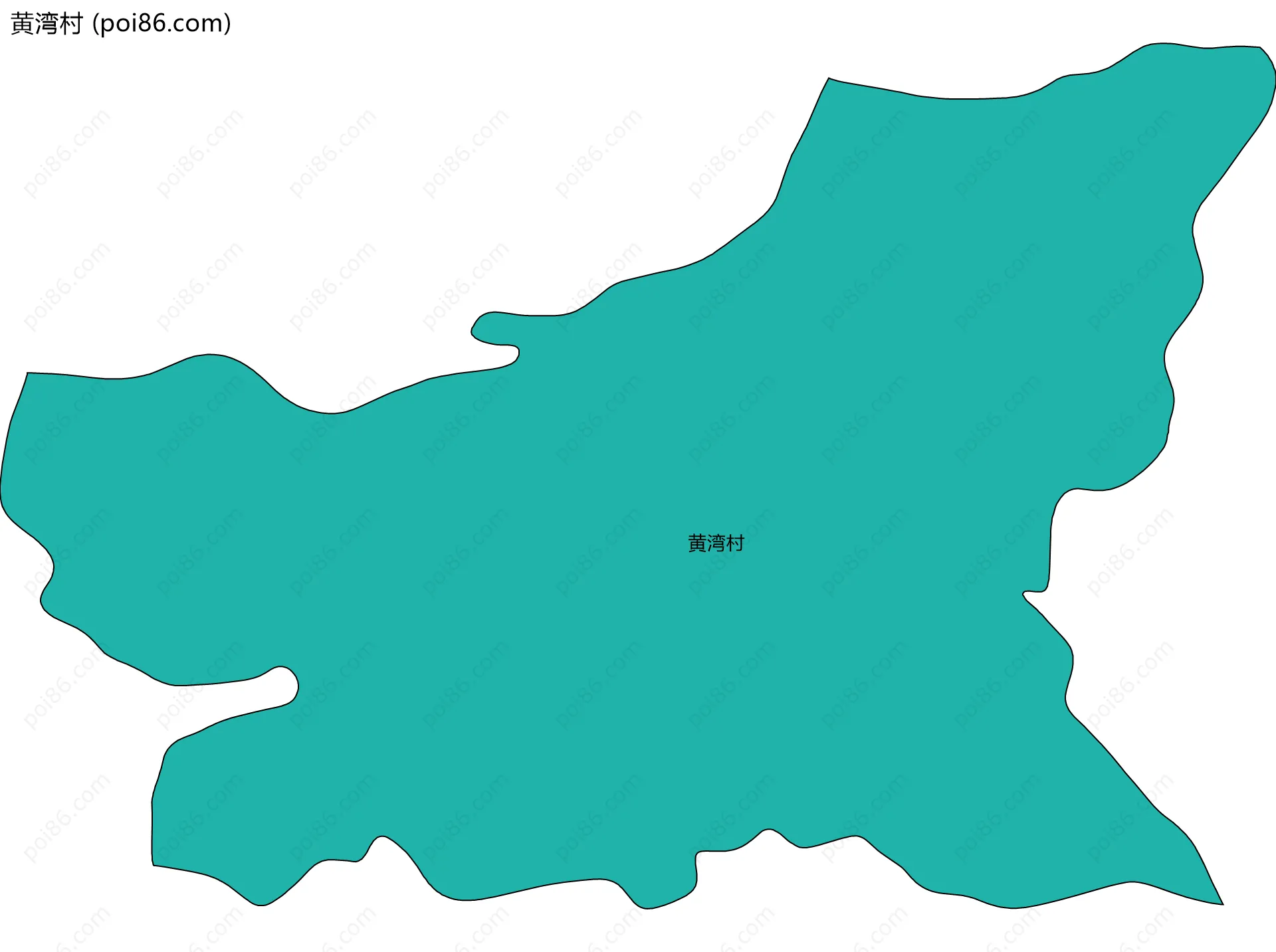 黄湾村边界地图