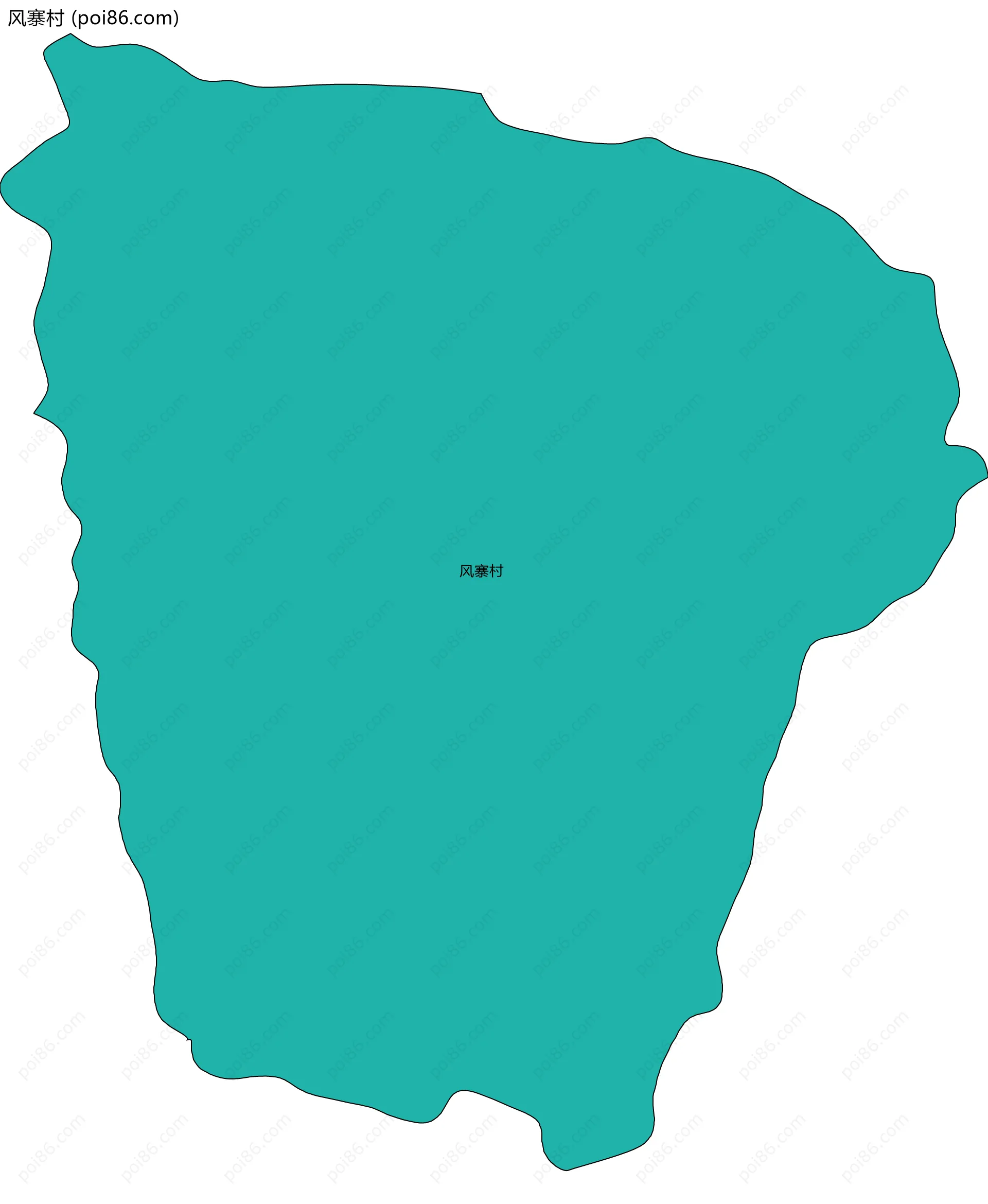 风寨村边界地图