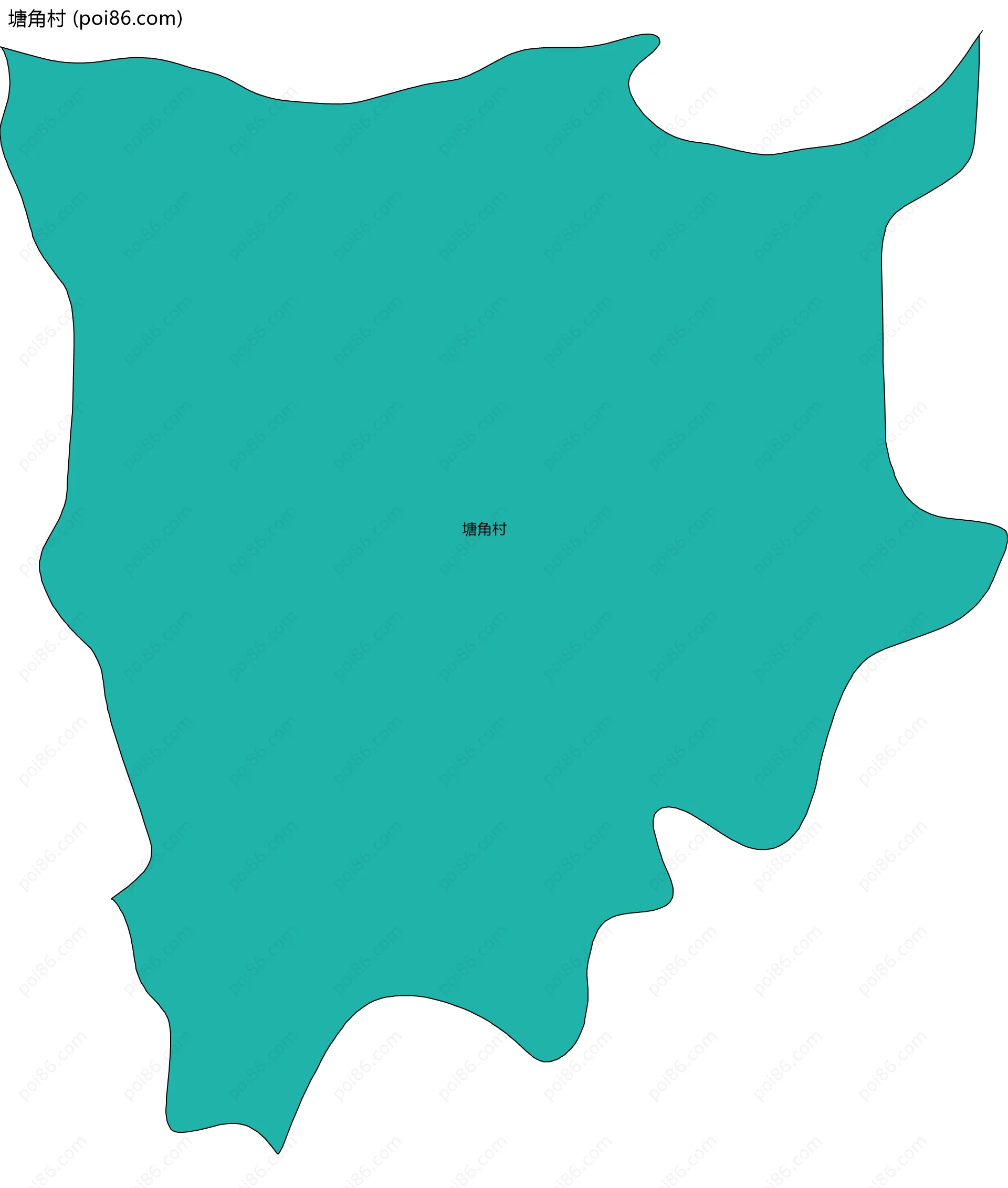 塘角村边界地图