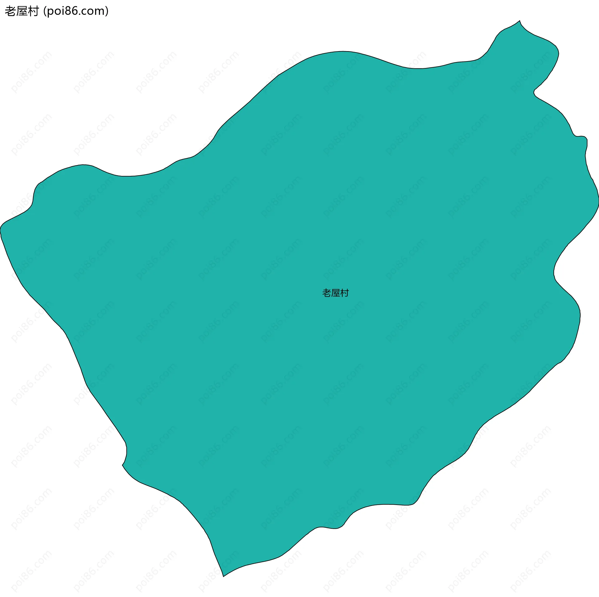 老屋村边界地图