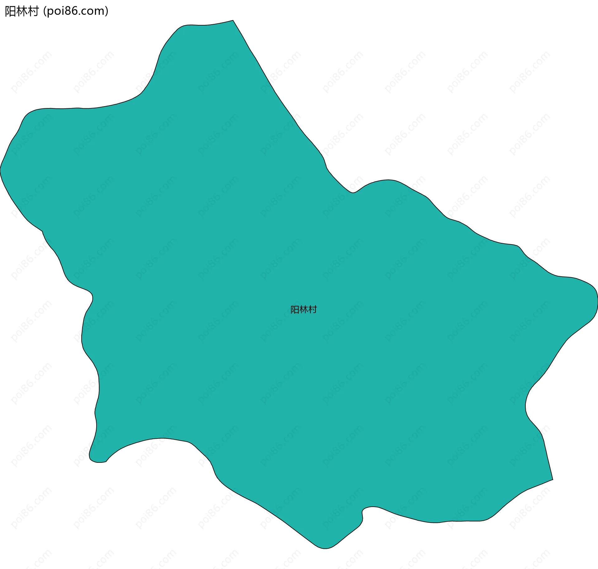 阳林村边界地图