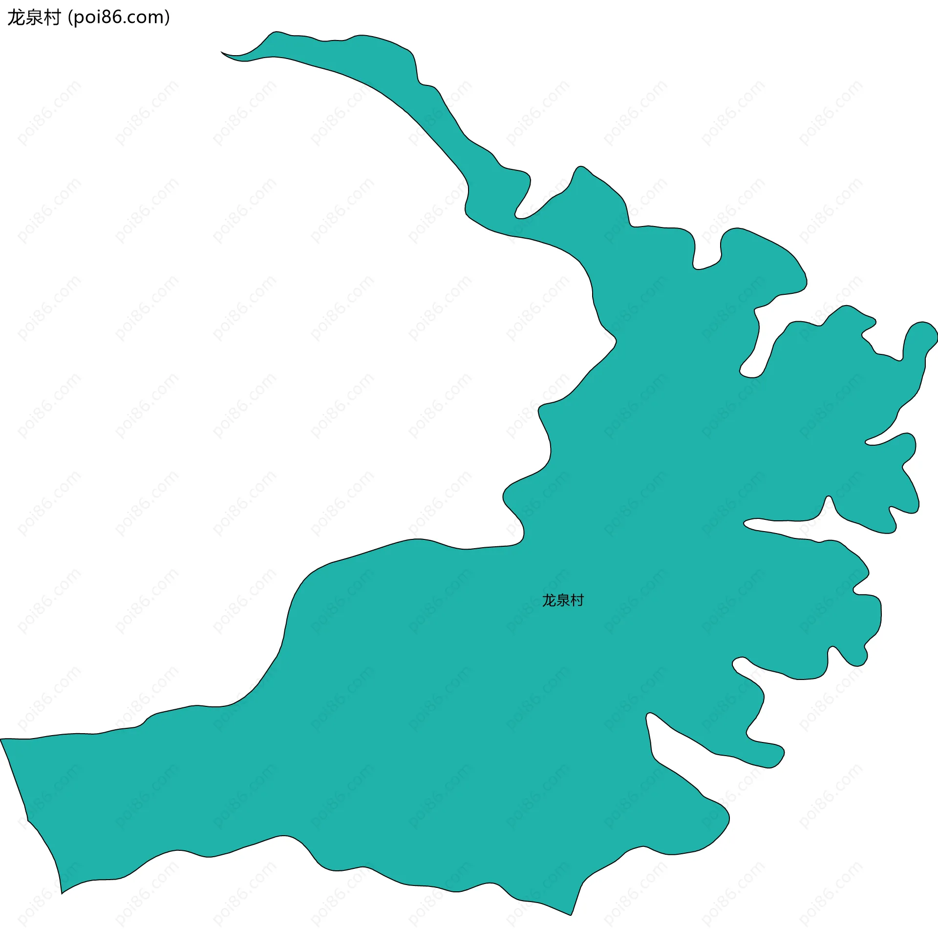 龙泉村边界地图