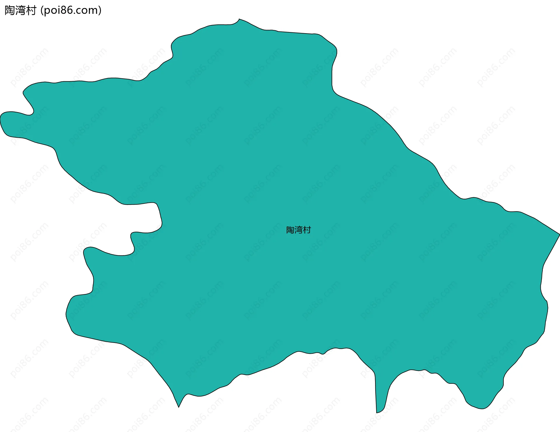 陶湾村边界地图