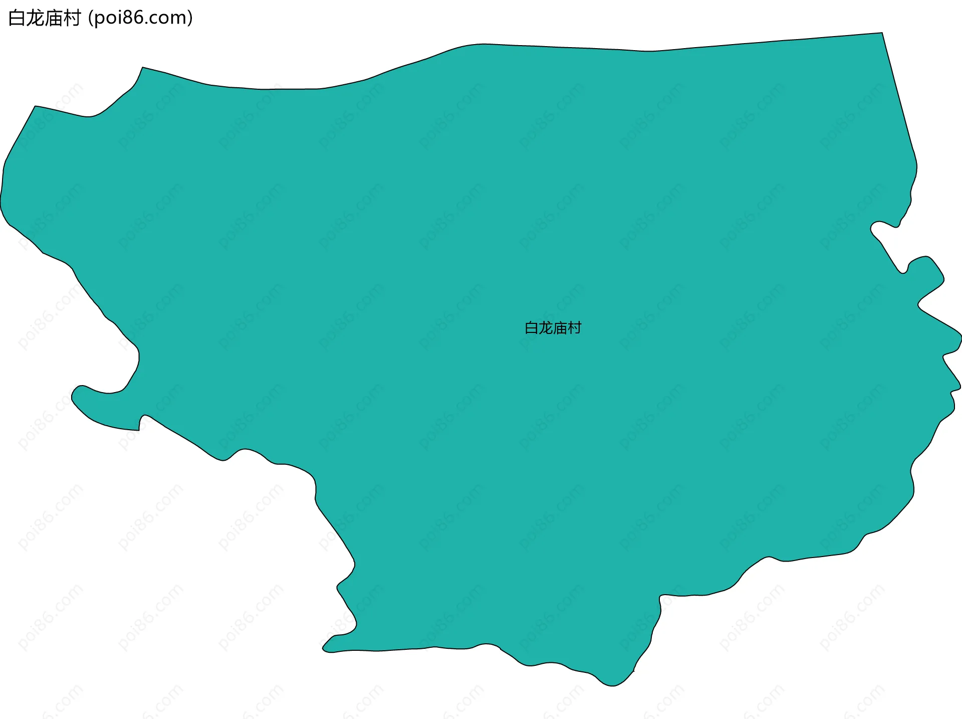 白龙庙村边界地图