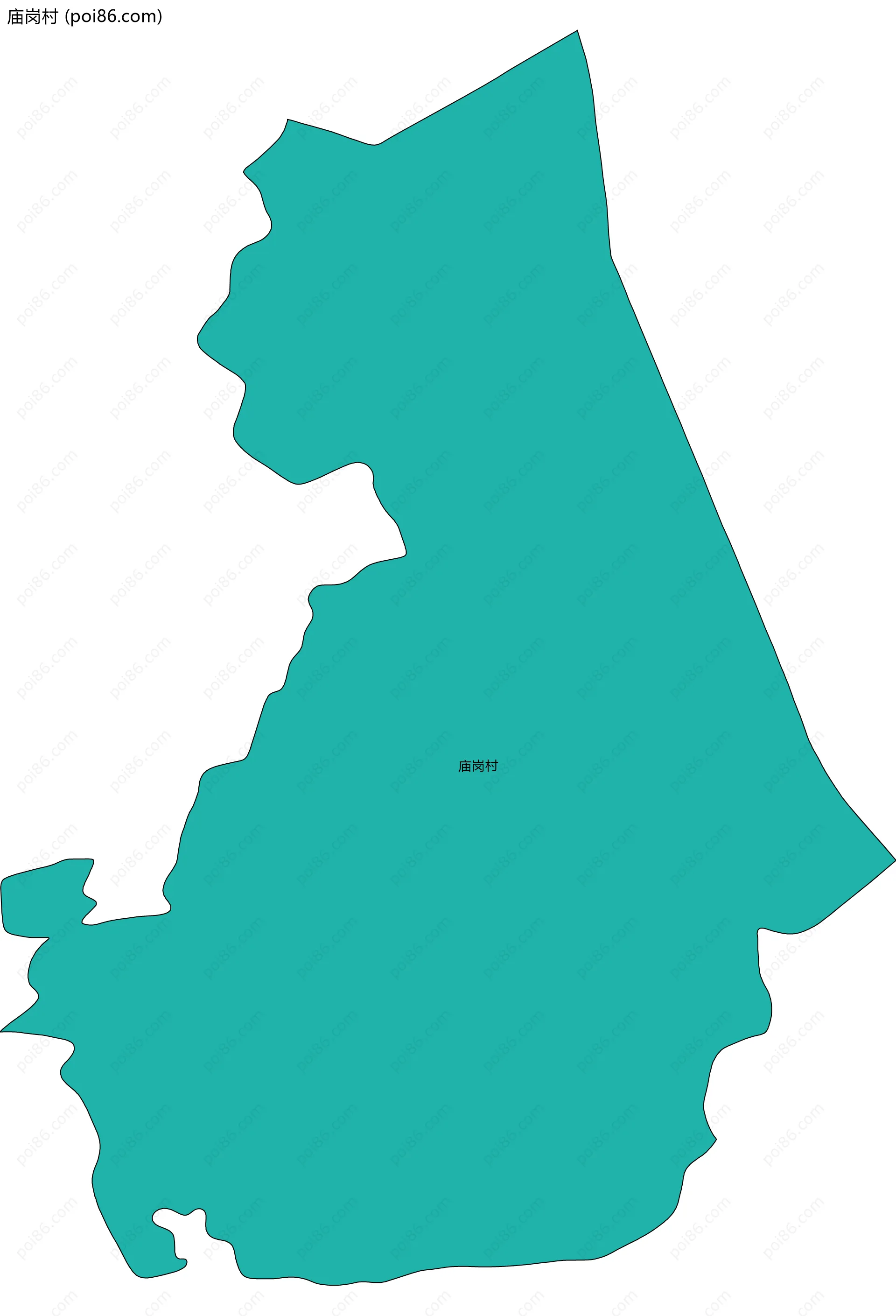 庙岗村边界地图