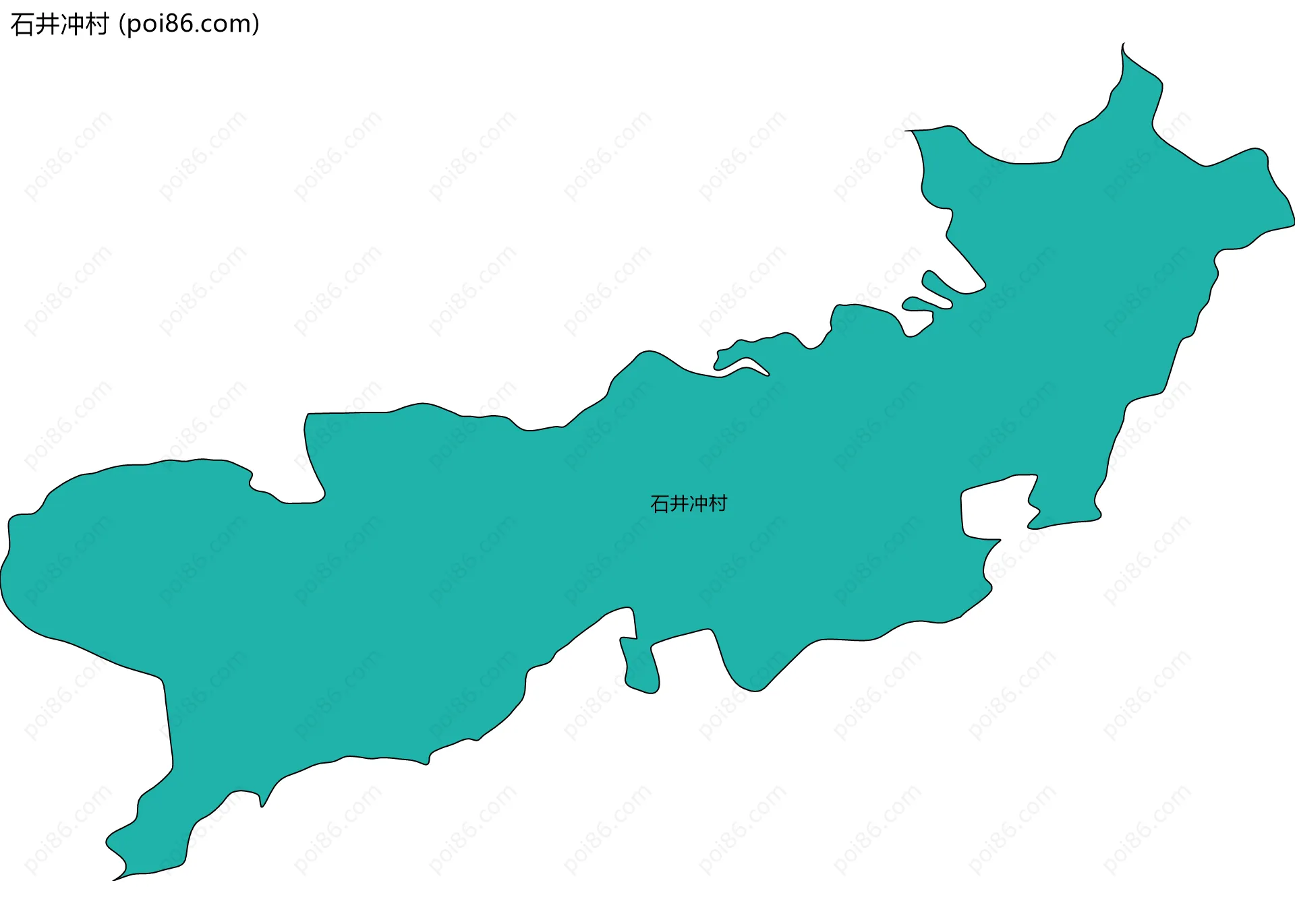石井冲村边界地图