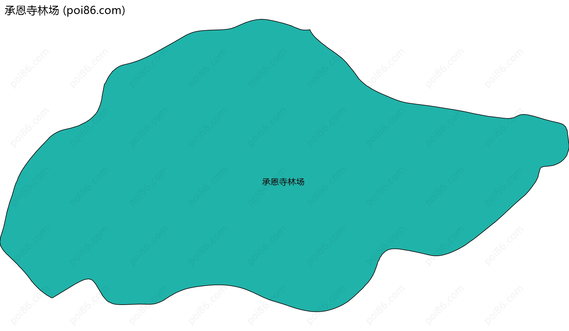 承恩寺林场边界地图