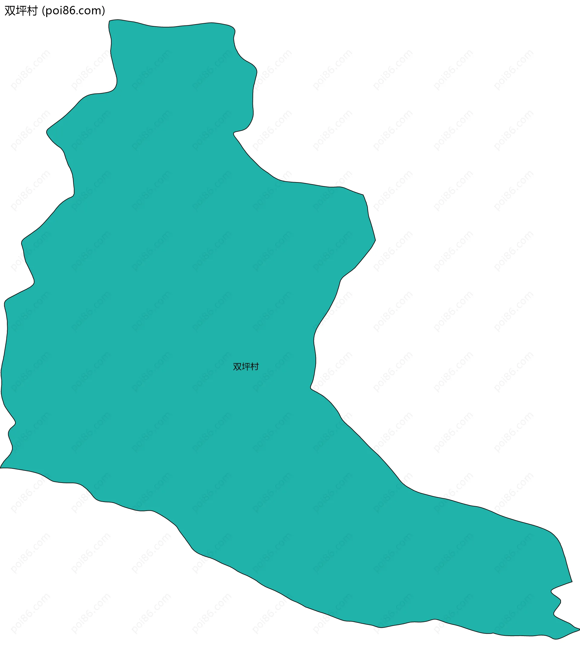 双坪村边界地图