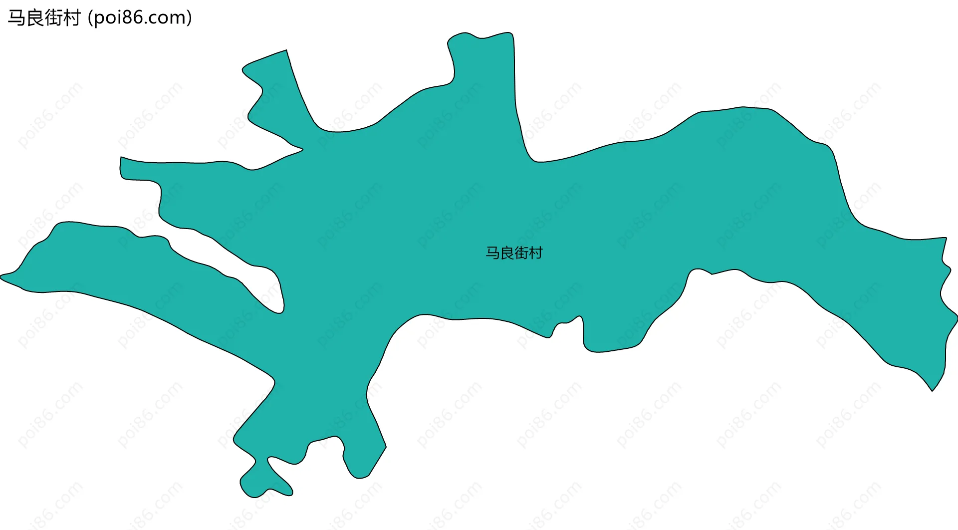 马良街村边界地图