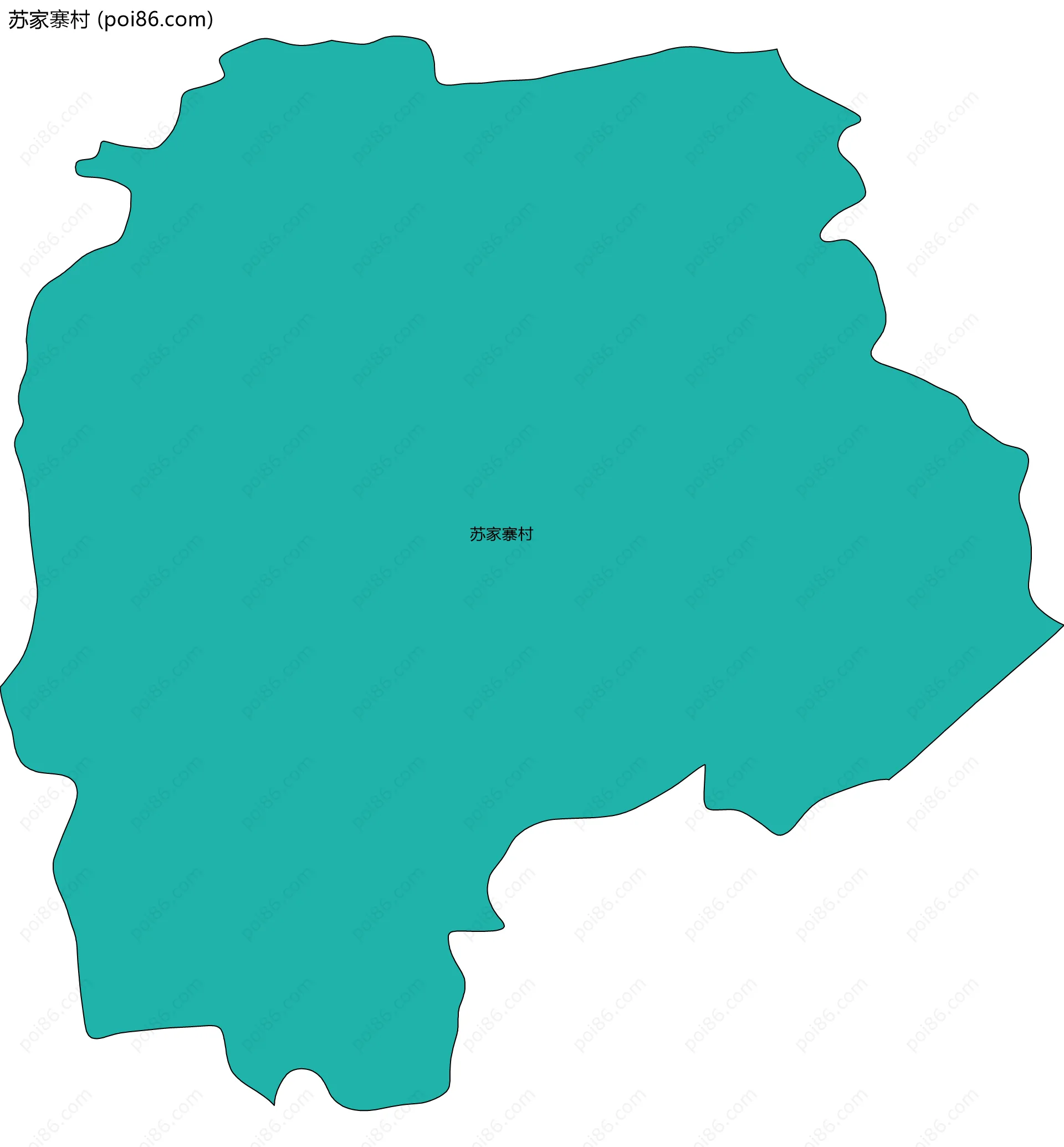 苏家寨村边界地图