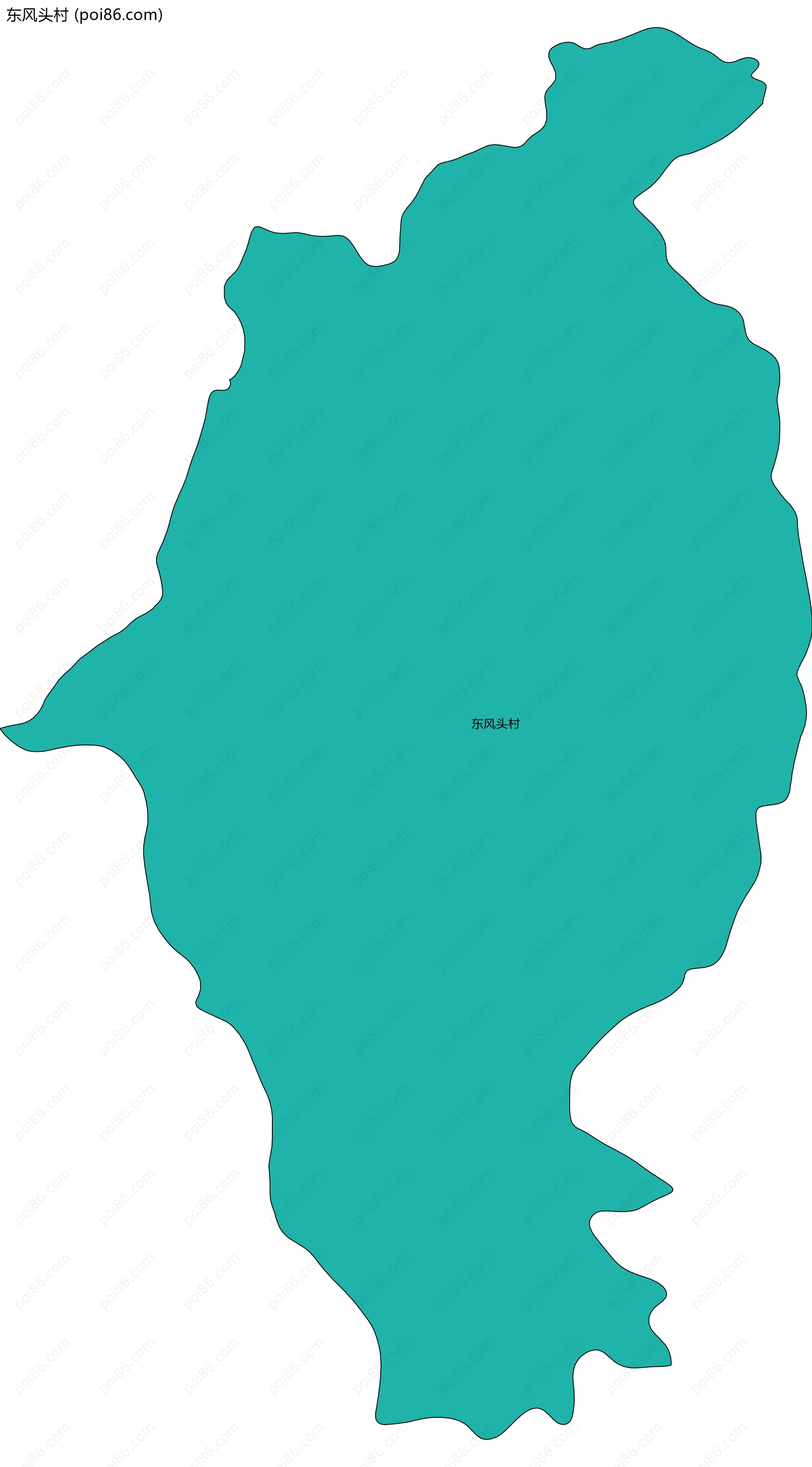 东风头村边界地图