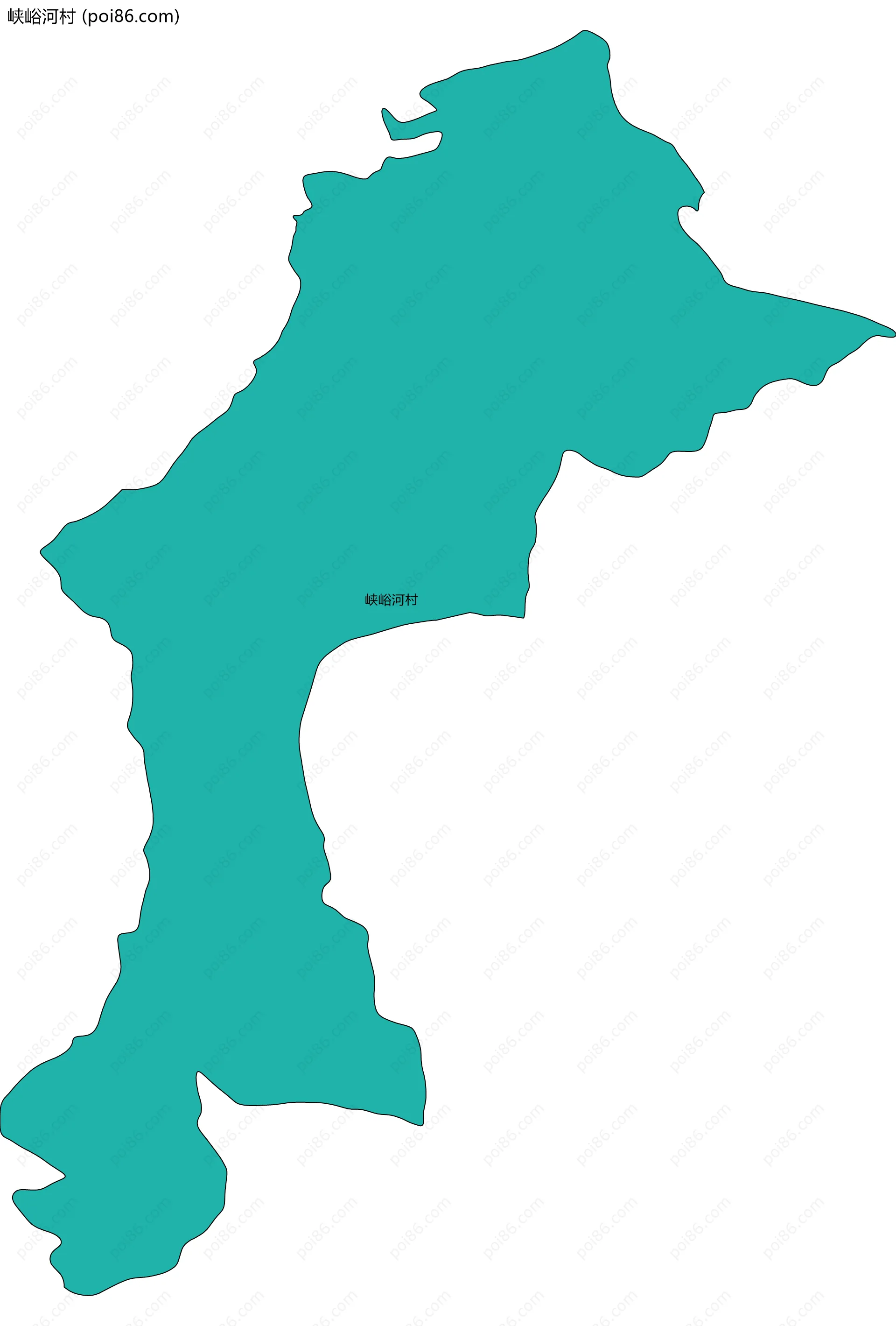 峡峪河村边界地图