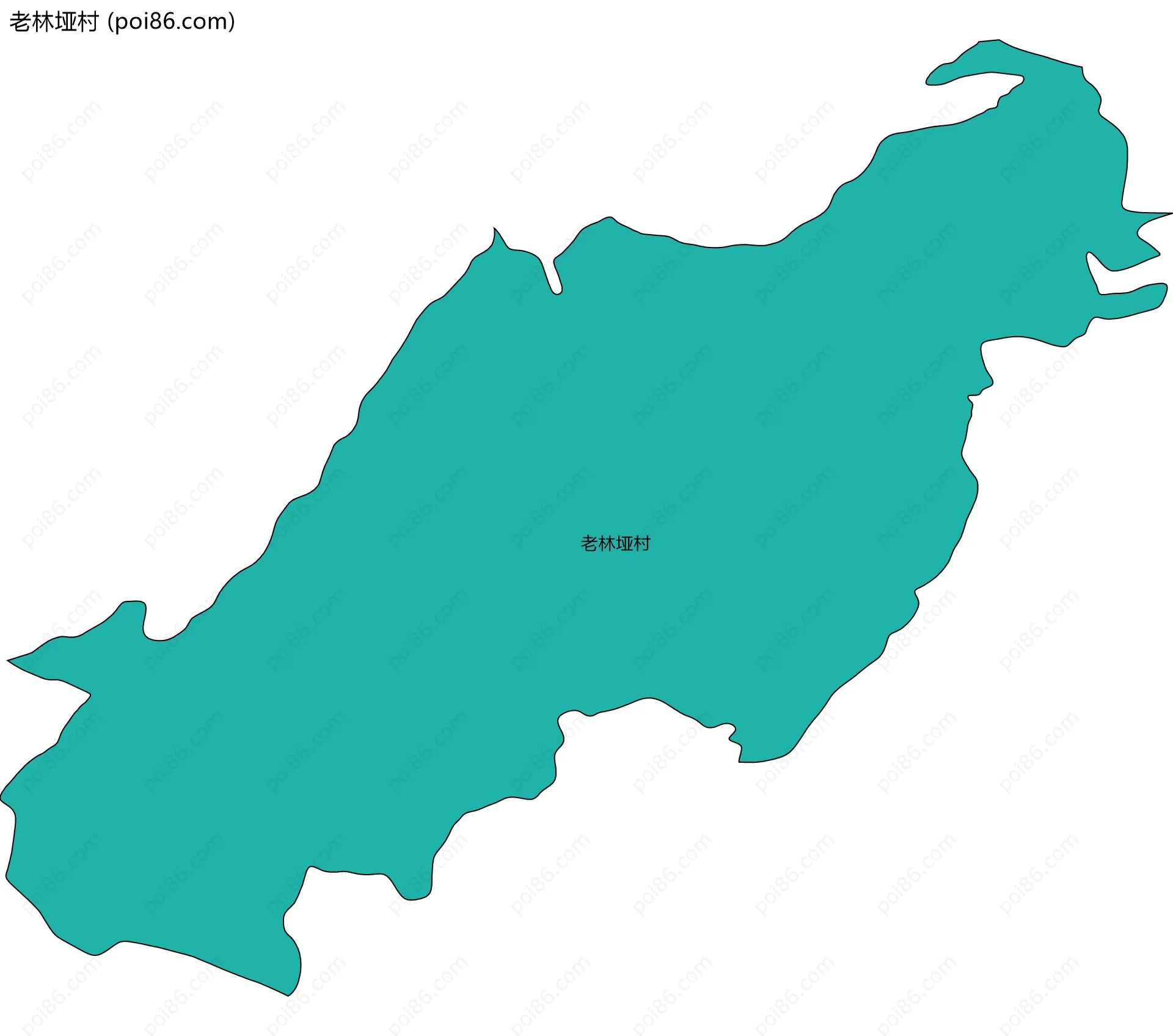 老林垭村边界地图