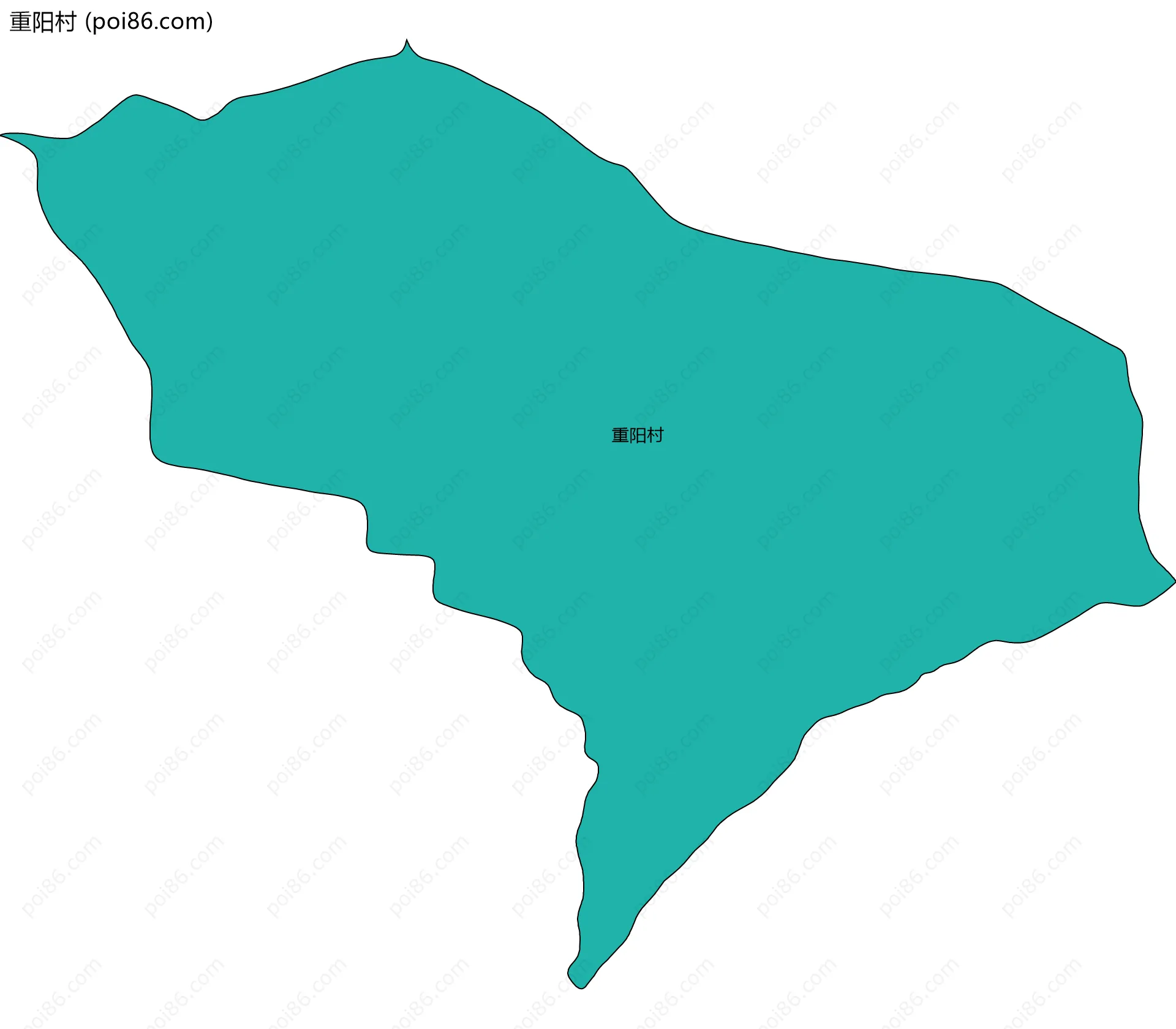 重阳村边界地图