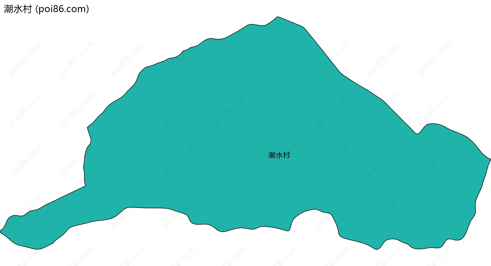 潮水村边界地图