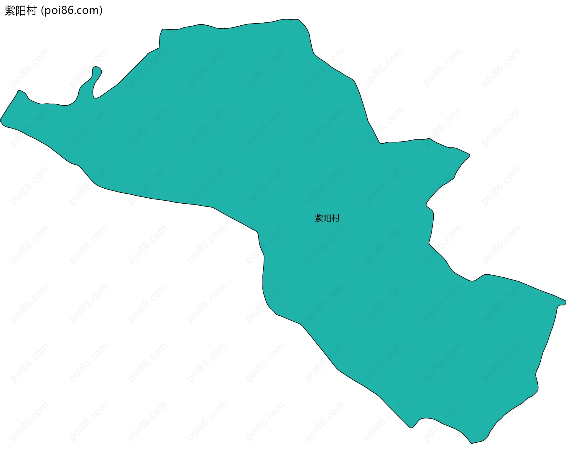 紫阳村边界地图