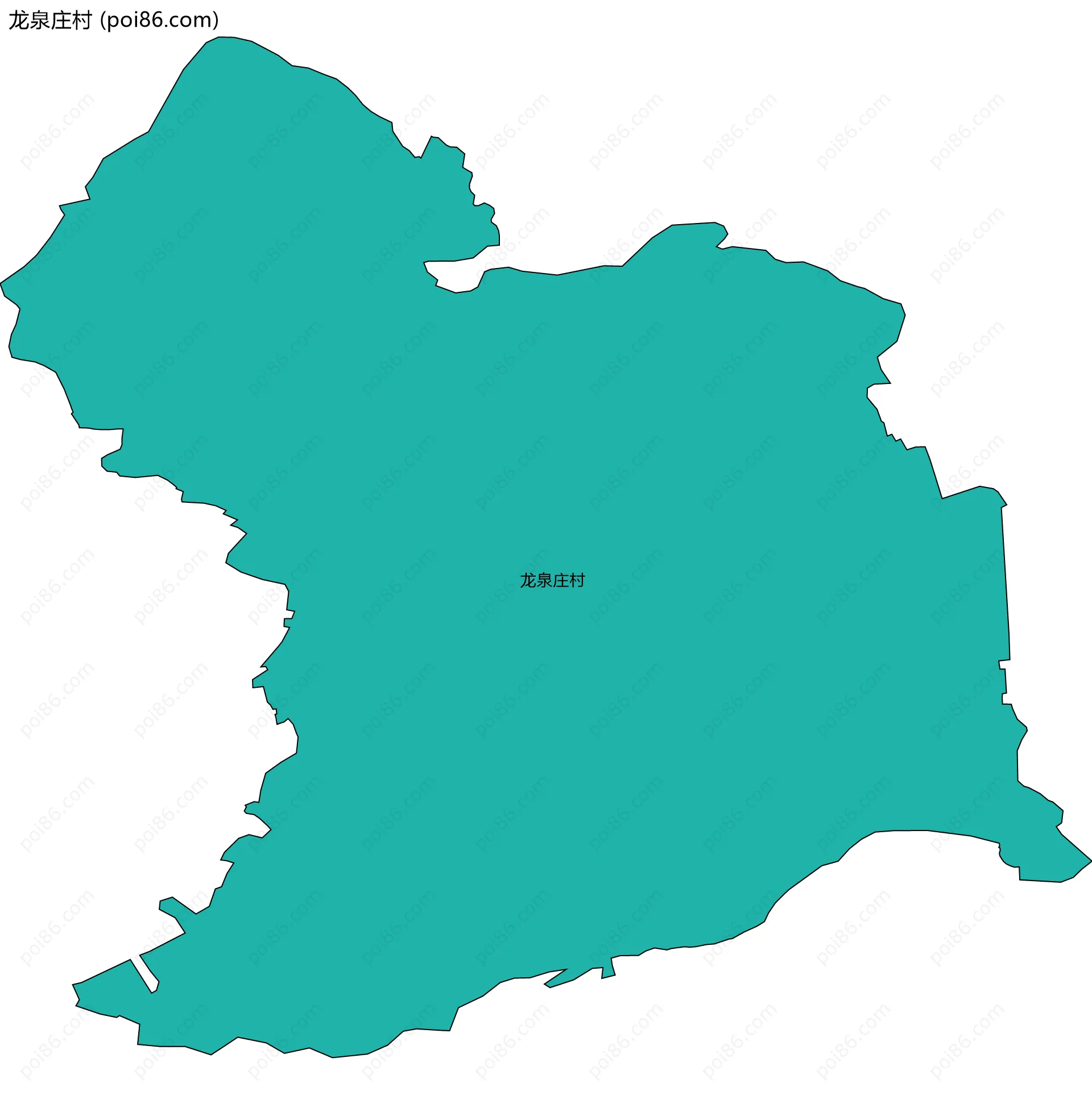 龙泉庄村边界地图