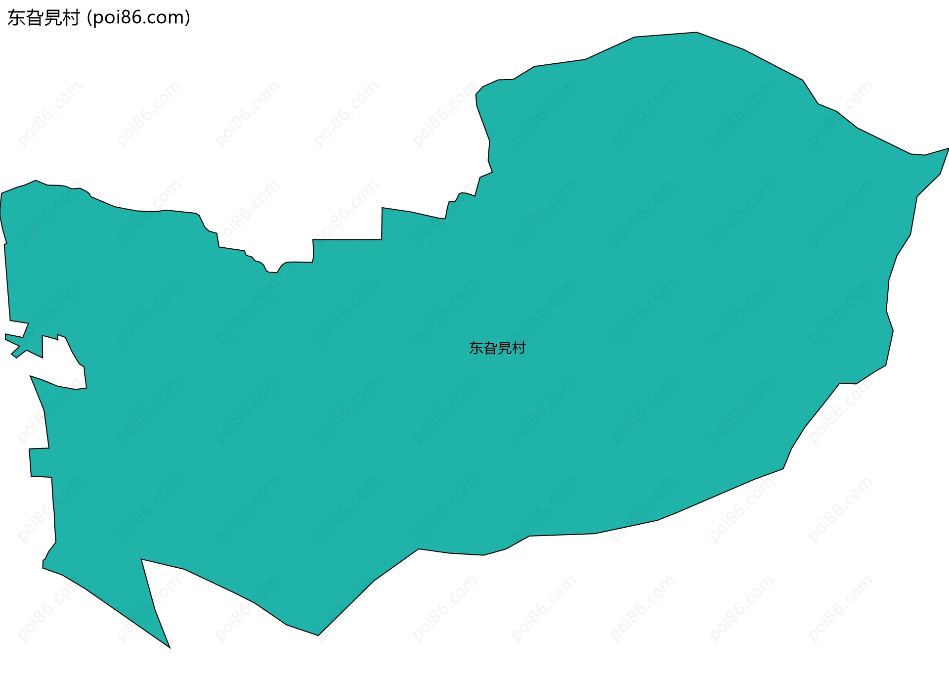 东旮旯村边界地图