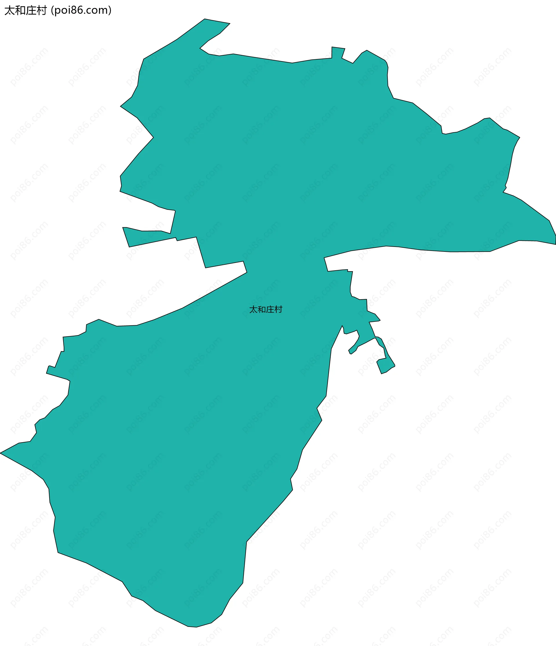 太和庄村边界地图