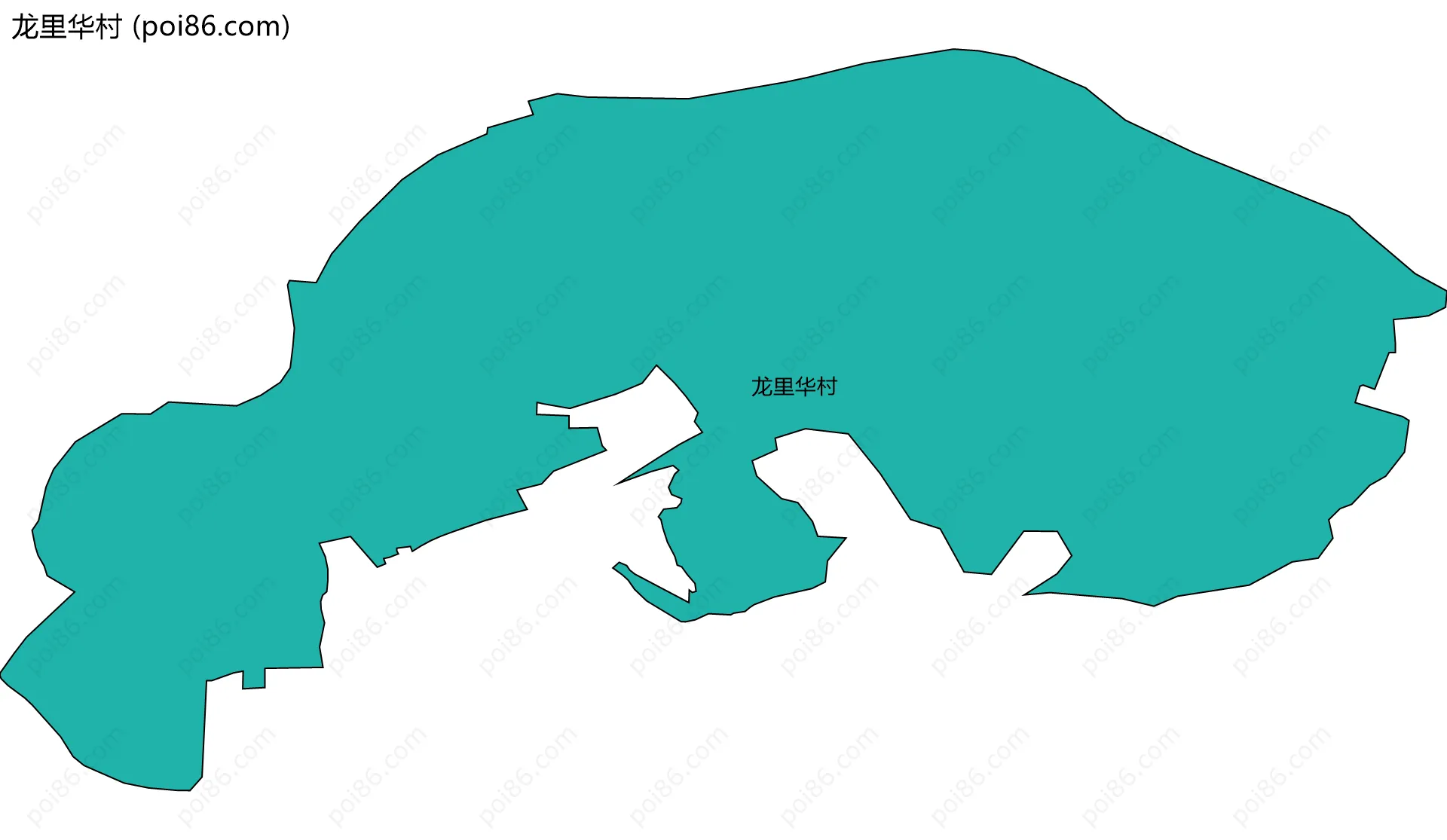 龙里华村边界地图