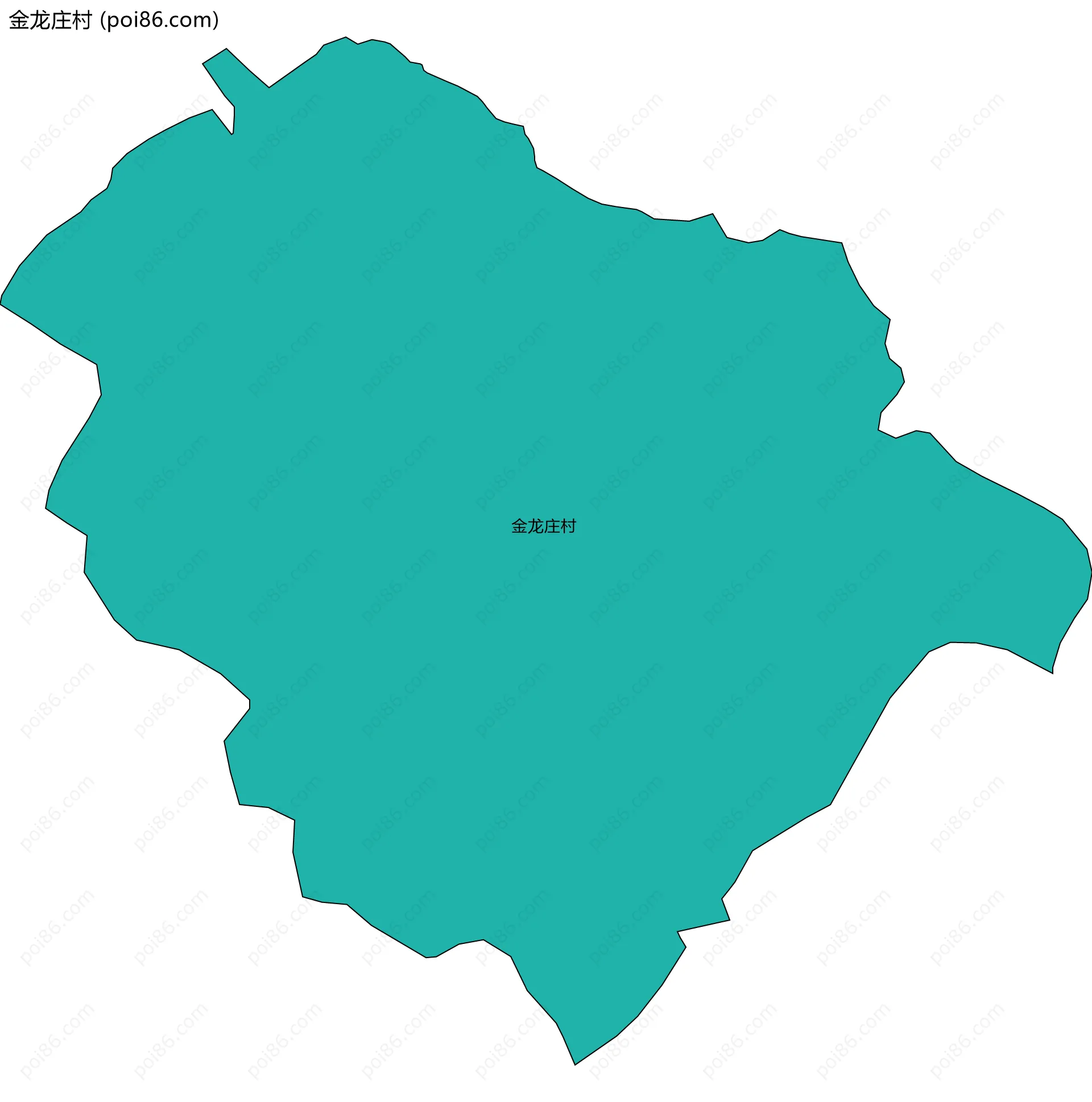 金龙庄村边界地图