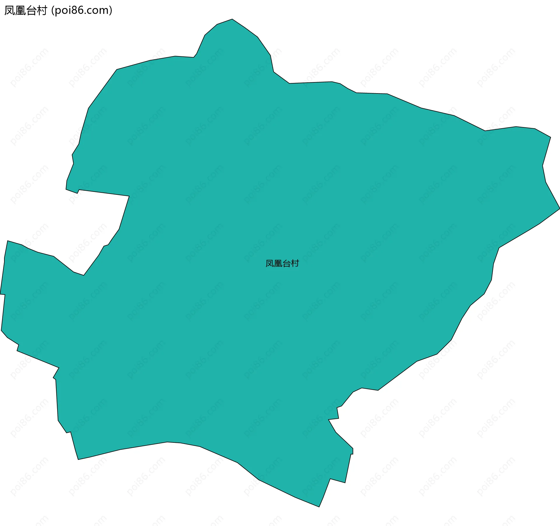 凤凰台村边界地图