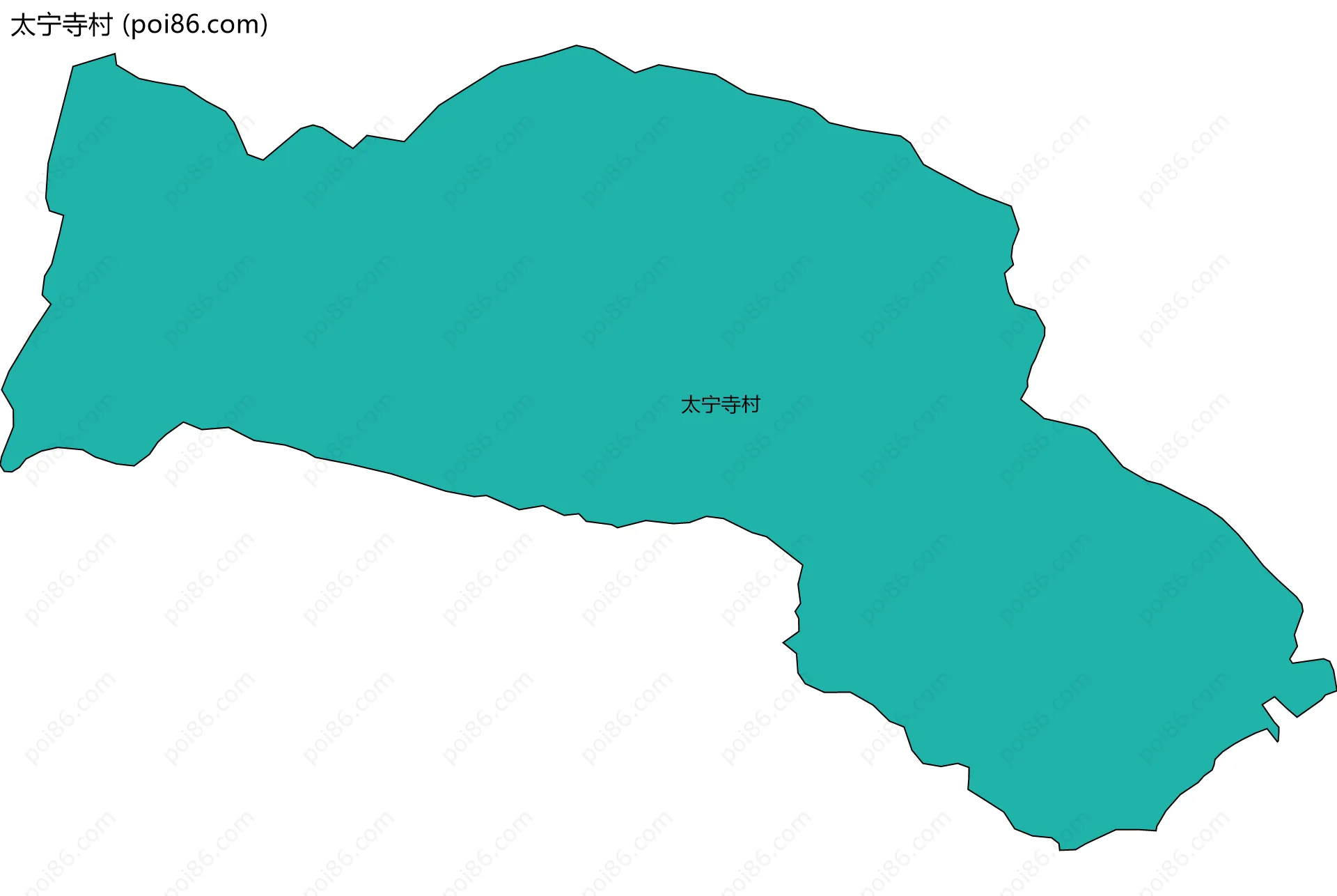 太宁寺村边界地图