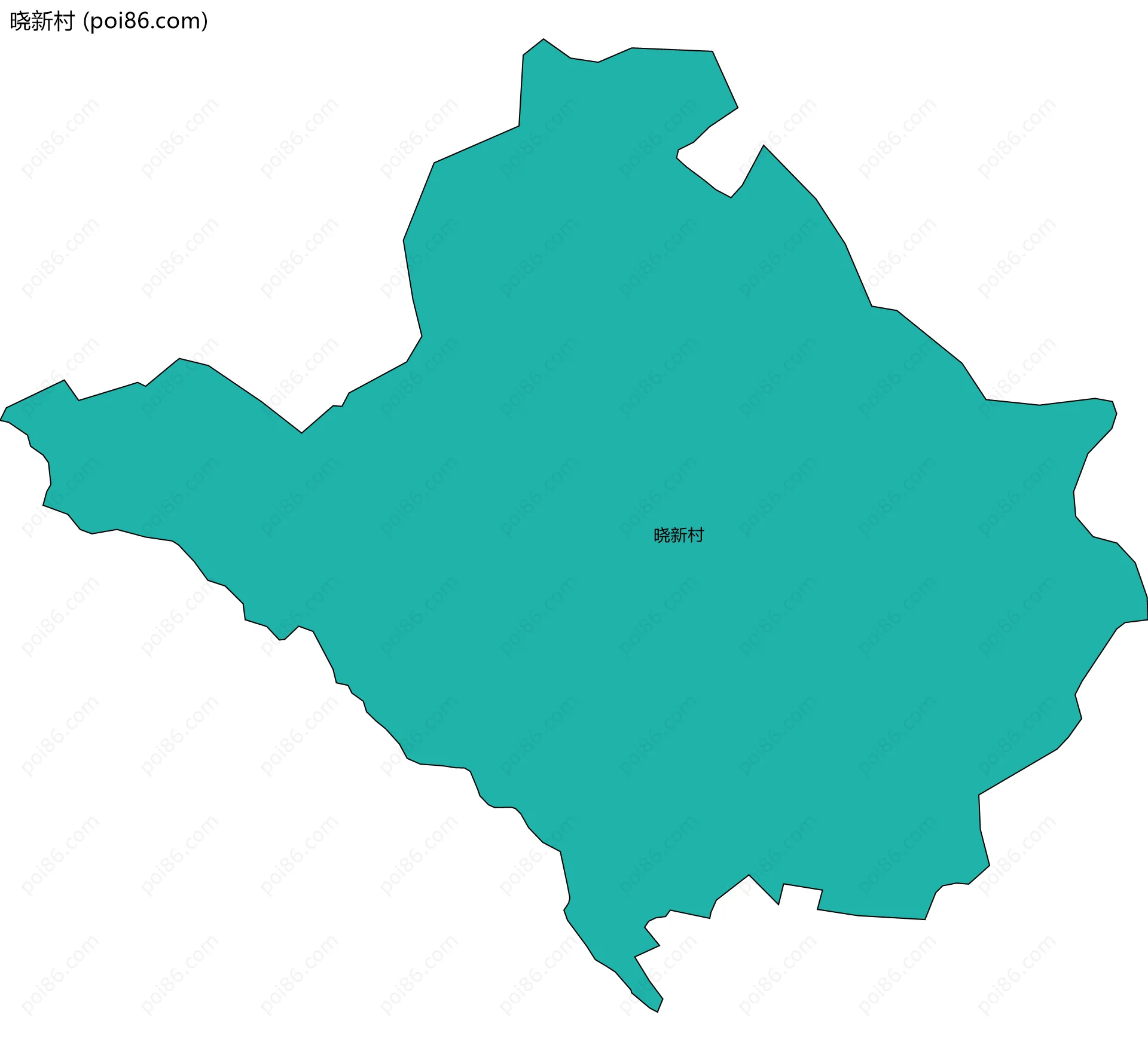 晓新村边界地图