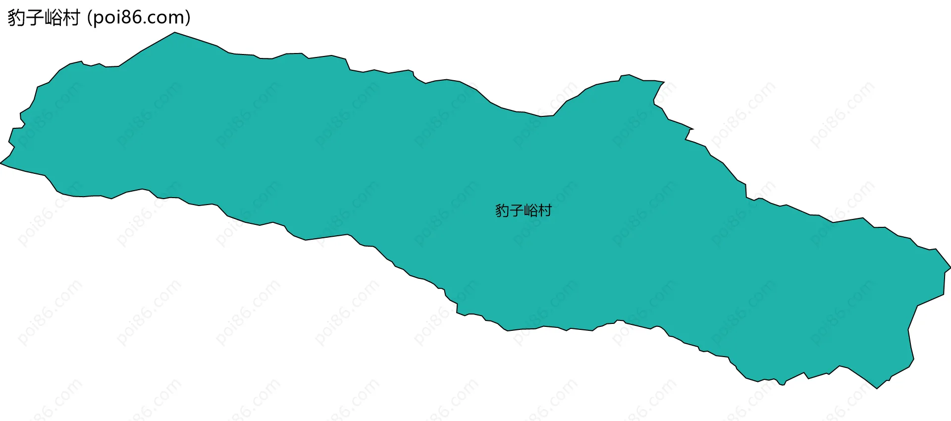豹子峪村边界地图