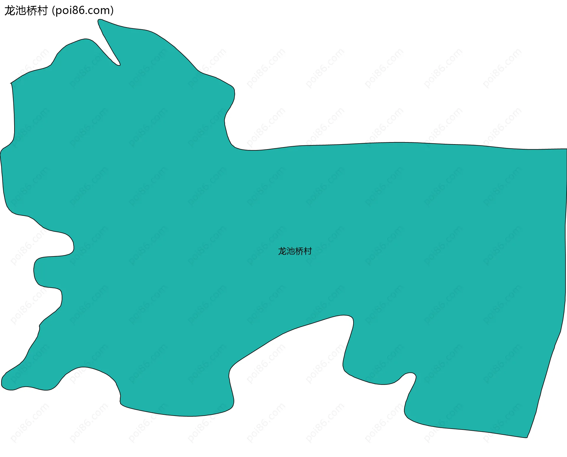 龙池桥村边界地图
