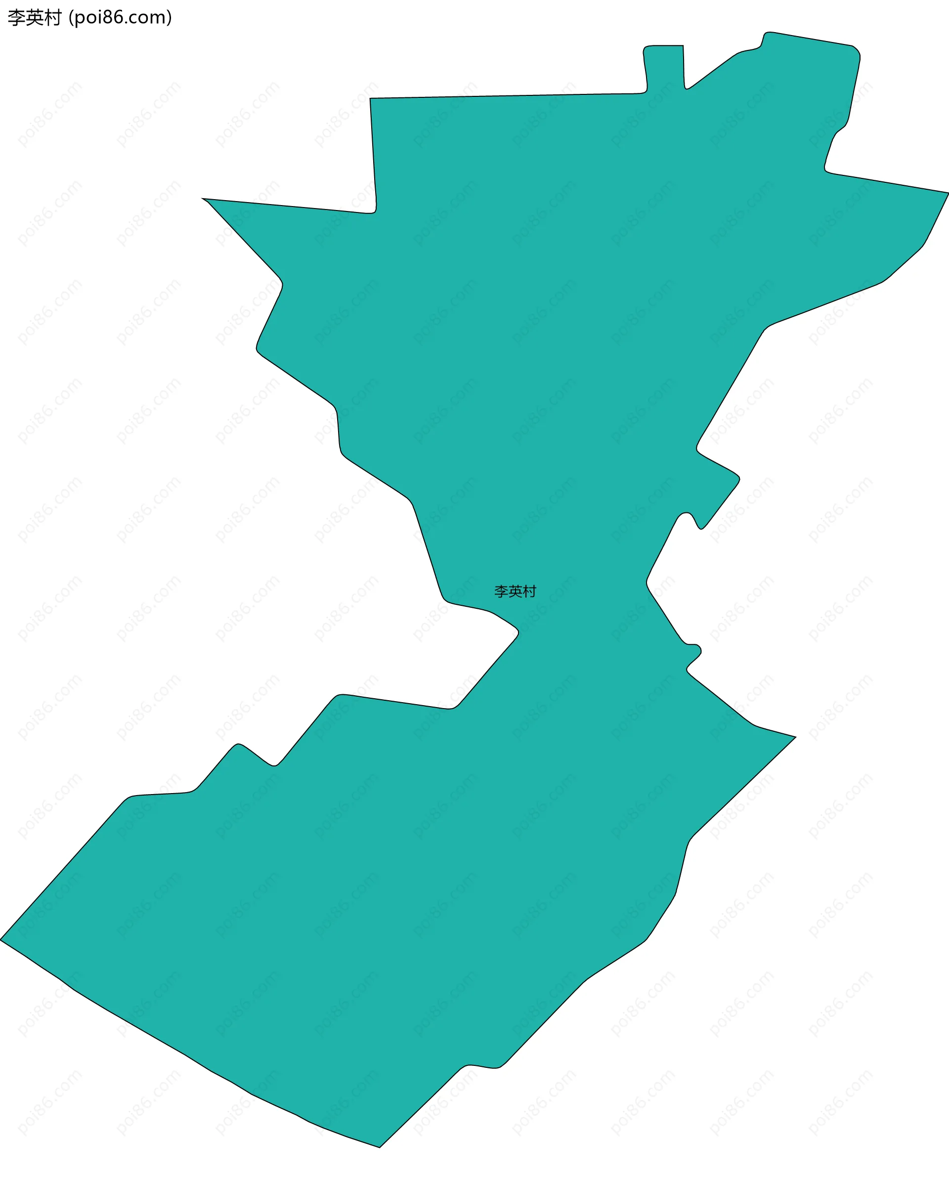 李英村边界地图