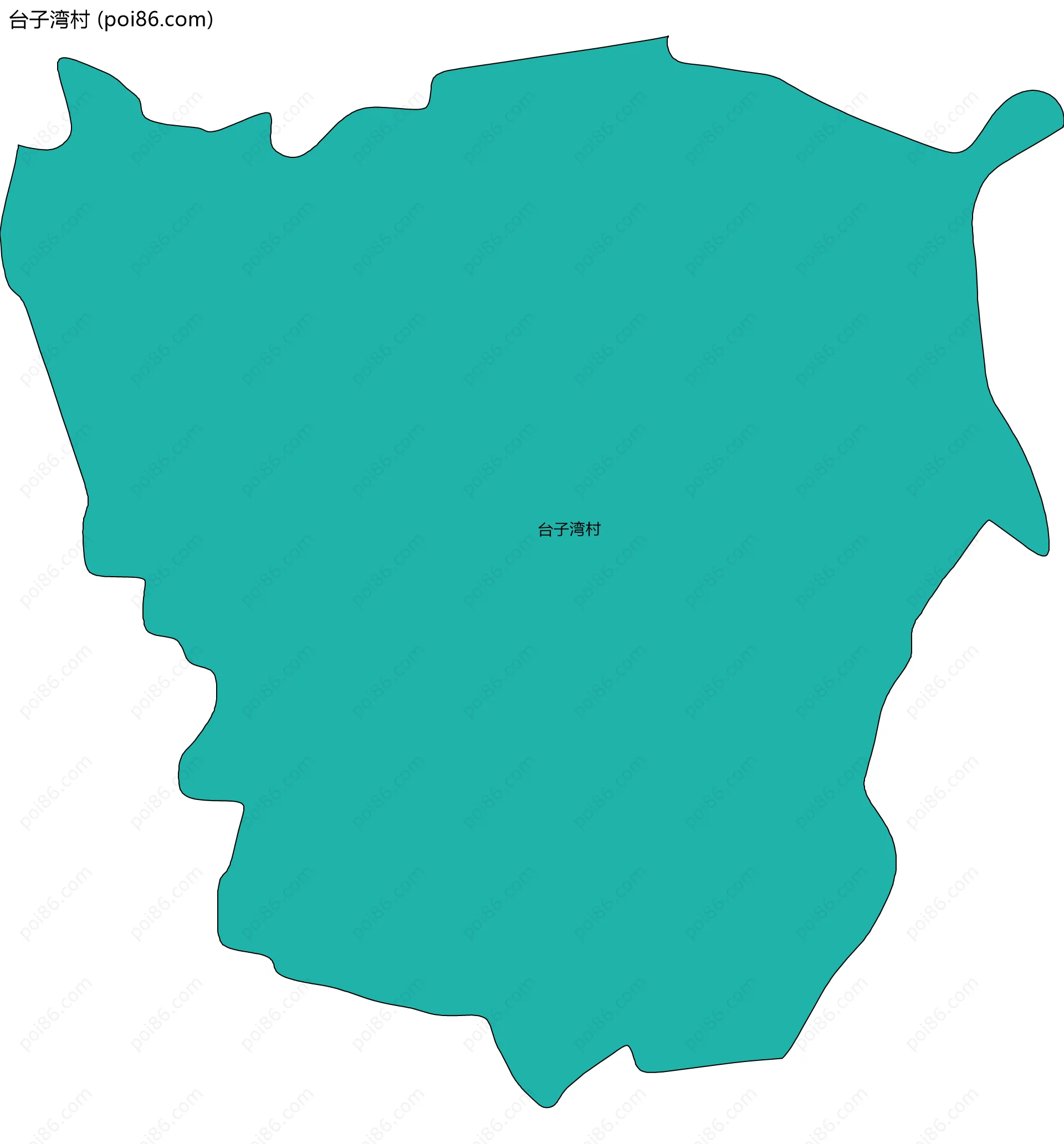 台子湾村边界地图