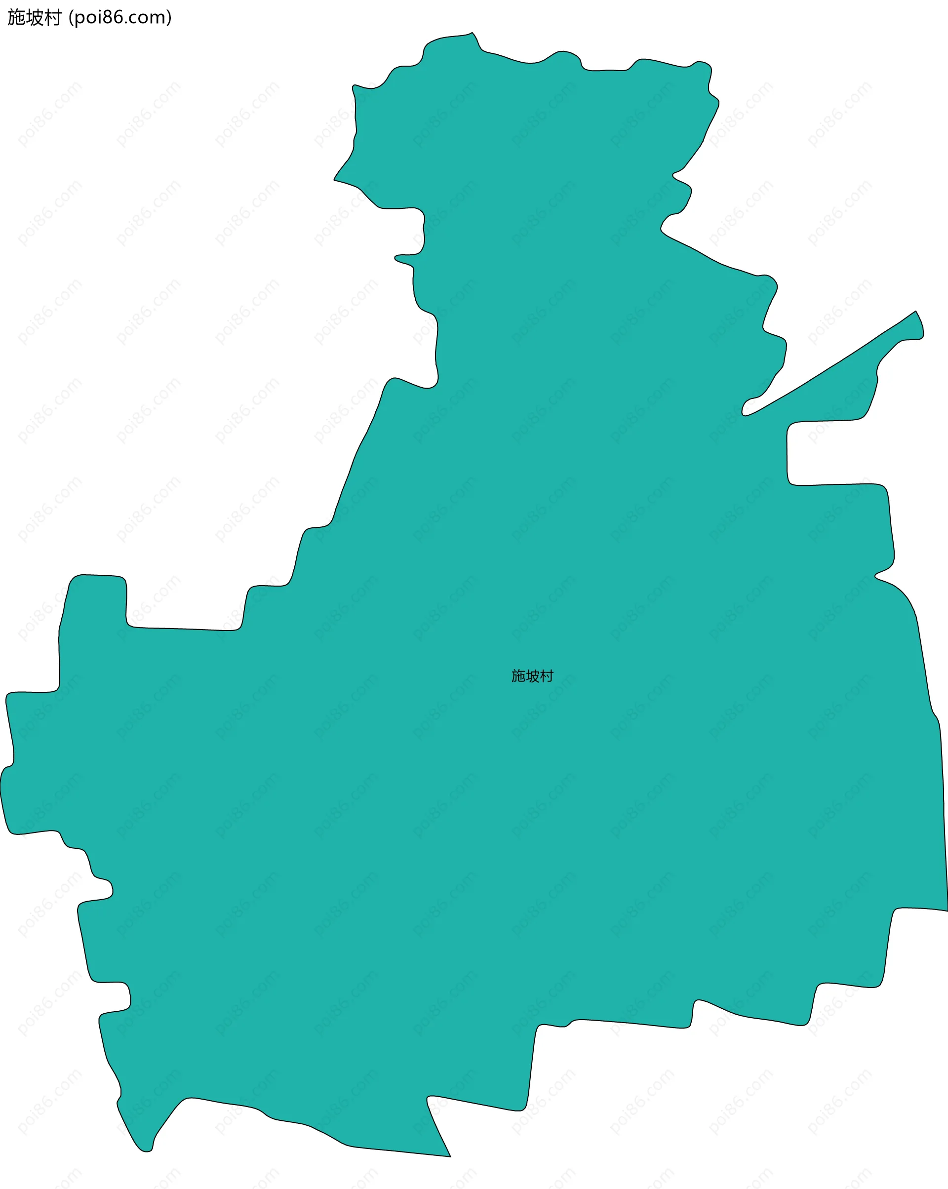 施坡村边界地图