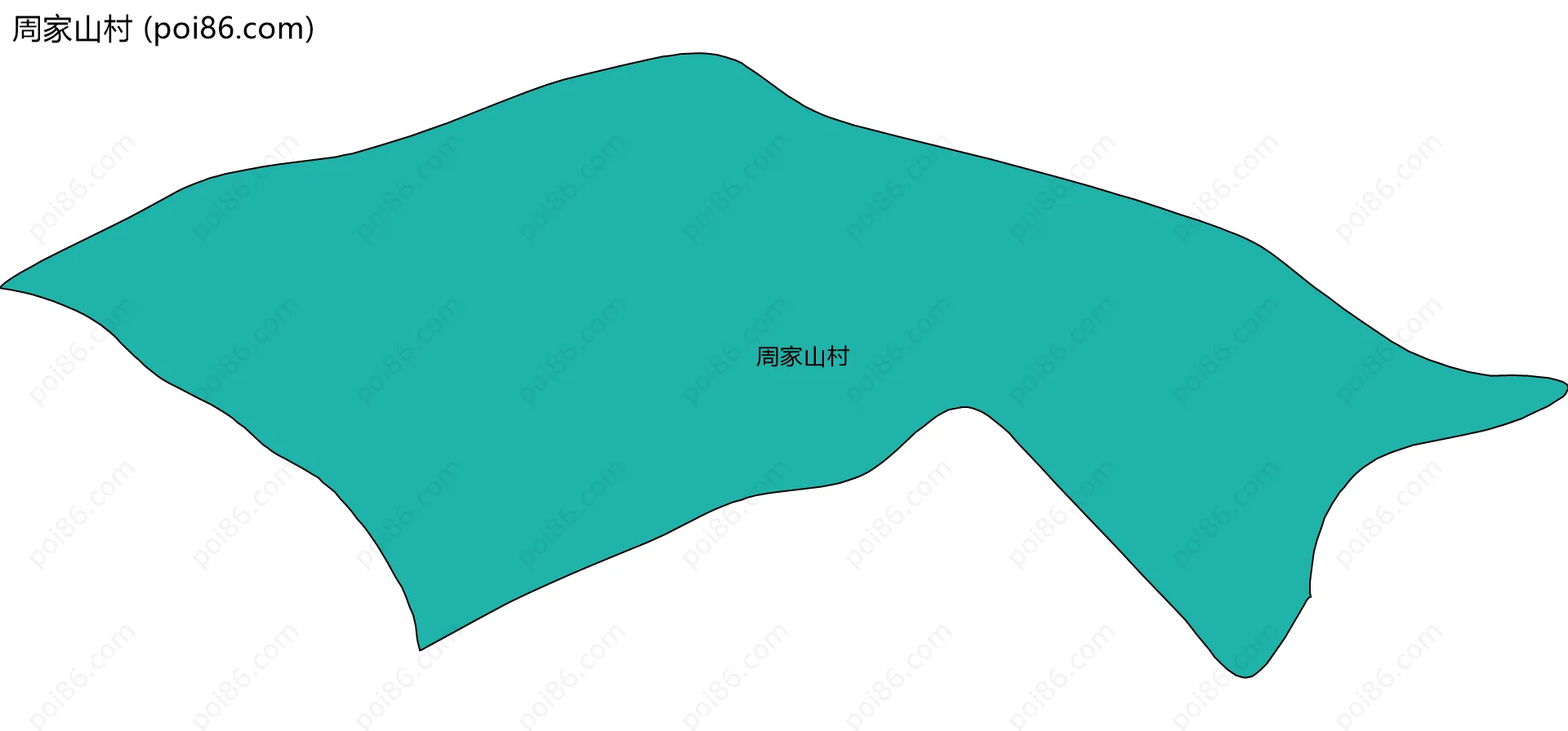 周家山村边界地图