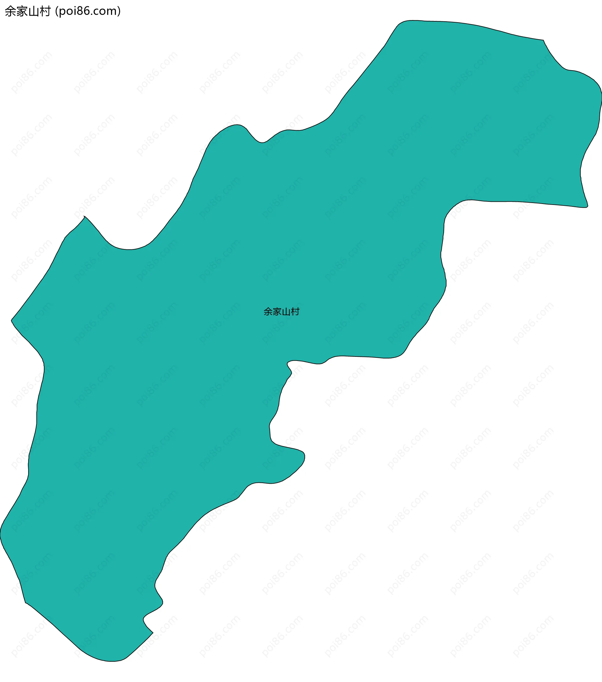 余家山村边界地图