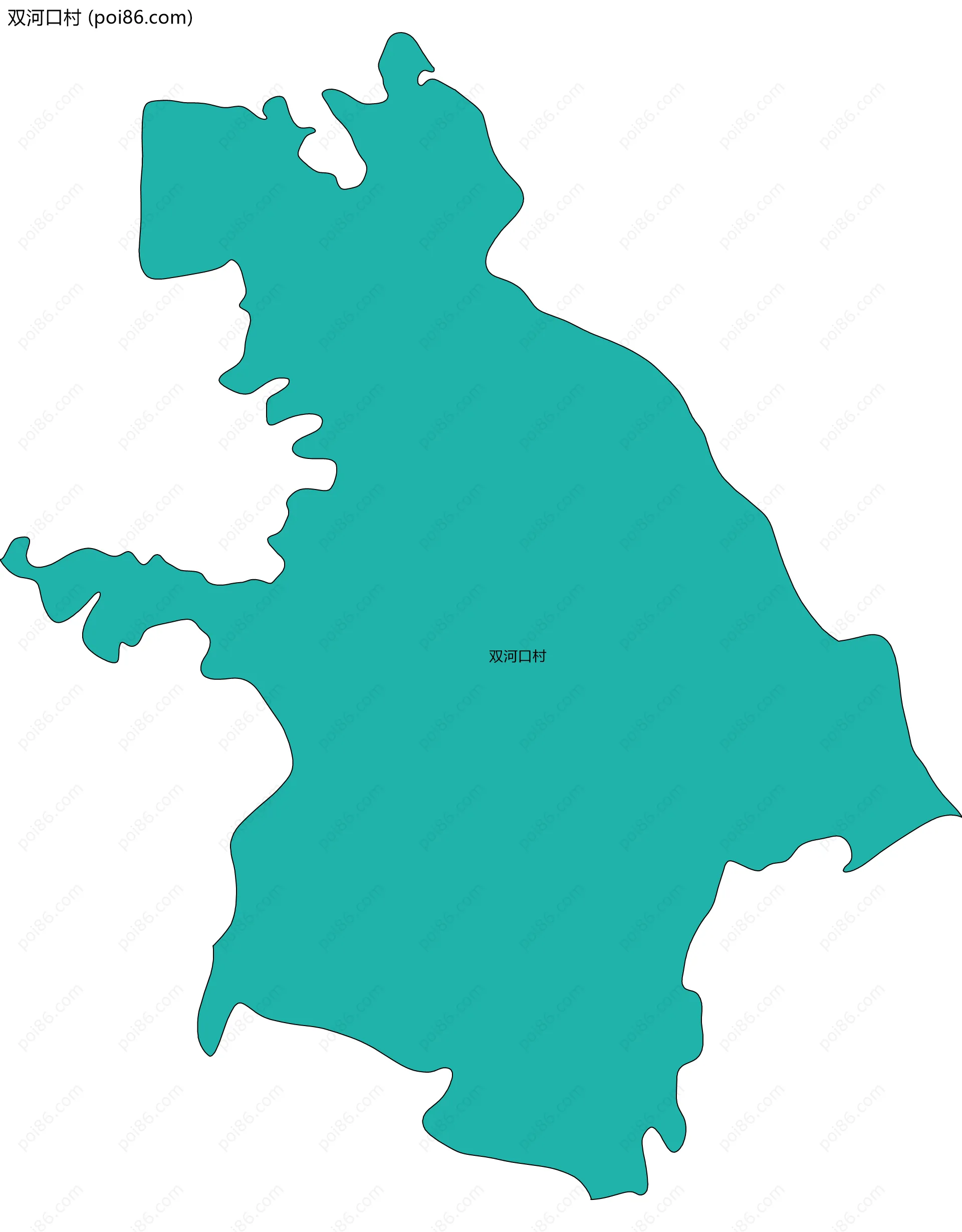 双河口村边界地图