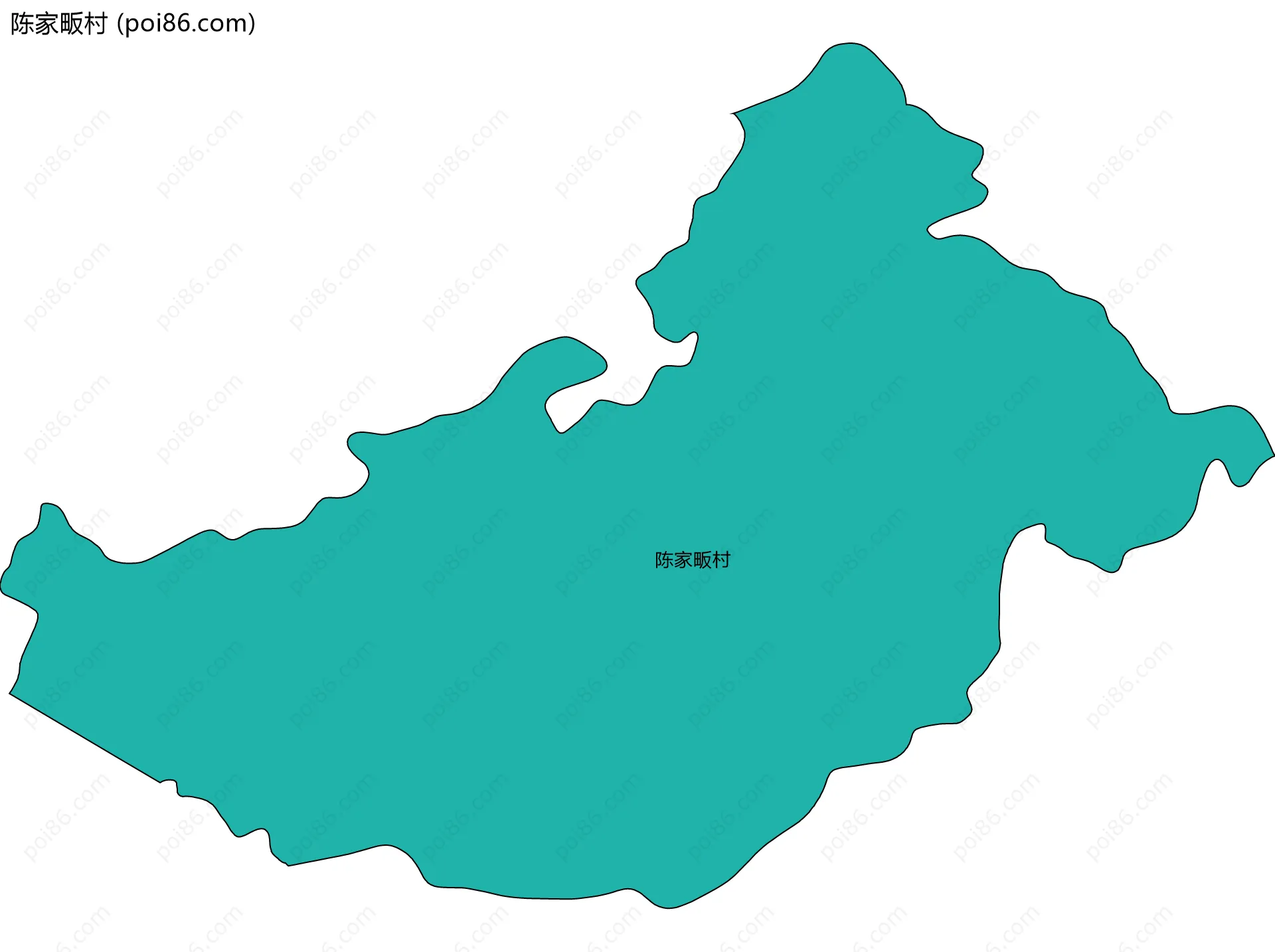 陈家畈村边界地图